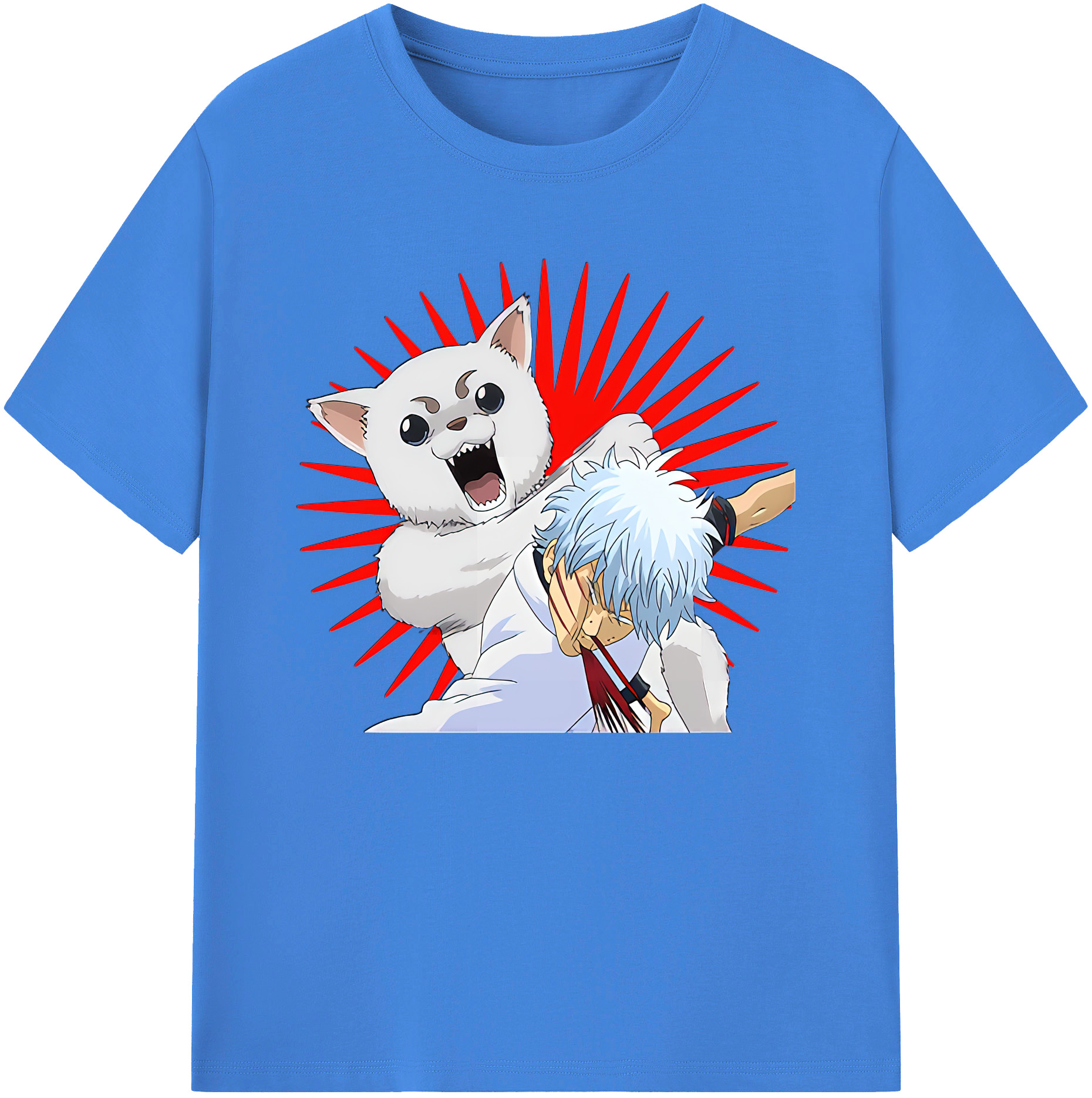 （画像用） ぎんたま 坂田銀時（さかたぎんとき） 神楽 志村新八（しむら しんぱち） GINTAMA Sakata Gintoki Kagura Shimura Shinpachi 綿100％ メンズ半袖Tシャツ｜肌触りやわらか＆通気性