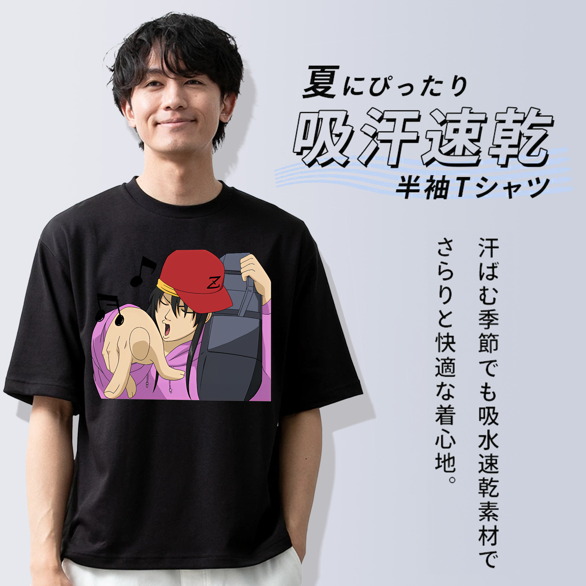 ぎんたま 坂田銀時（さかたぎんとき） 神楽 志村新八（しむら しんぱち） GINTAMA Sakata Gintoki Kagura Shimura Shinpachi 綿100％ メンズ半袖Tシャツ｜肌触りやわらか＆通気性