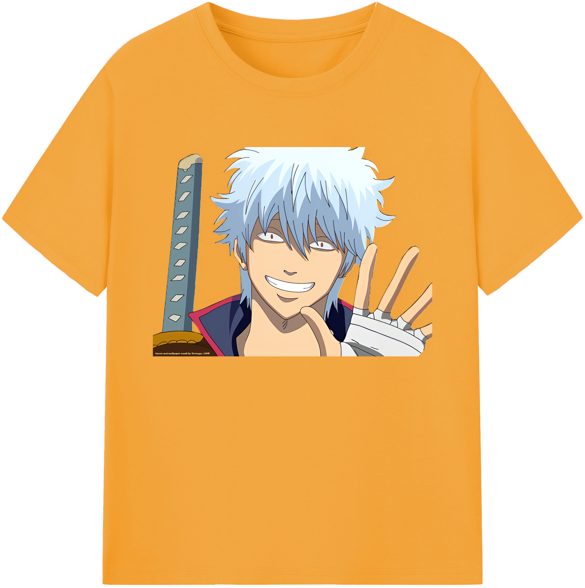 （画像用） ぎんたま 坂田銀時（さかたぎんとき） 神楽 志村新八（しむら しんぱち） GINTAMA Sakata Gintoki Kagura Shimura Shinpachi 綿100％ メンズ半袖Tシャツ｜肌触りやわらか＆通気性