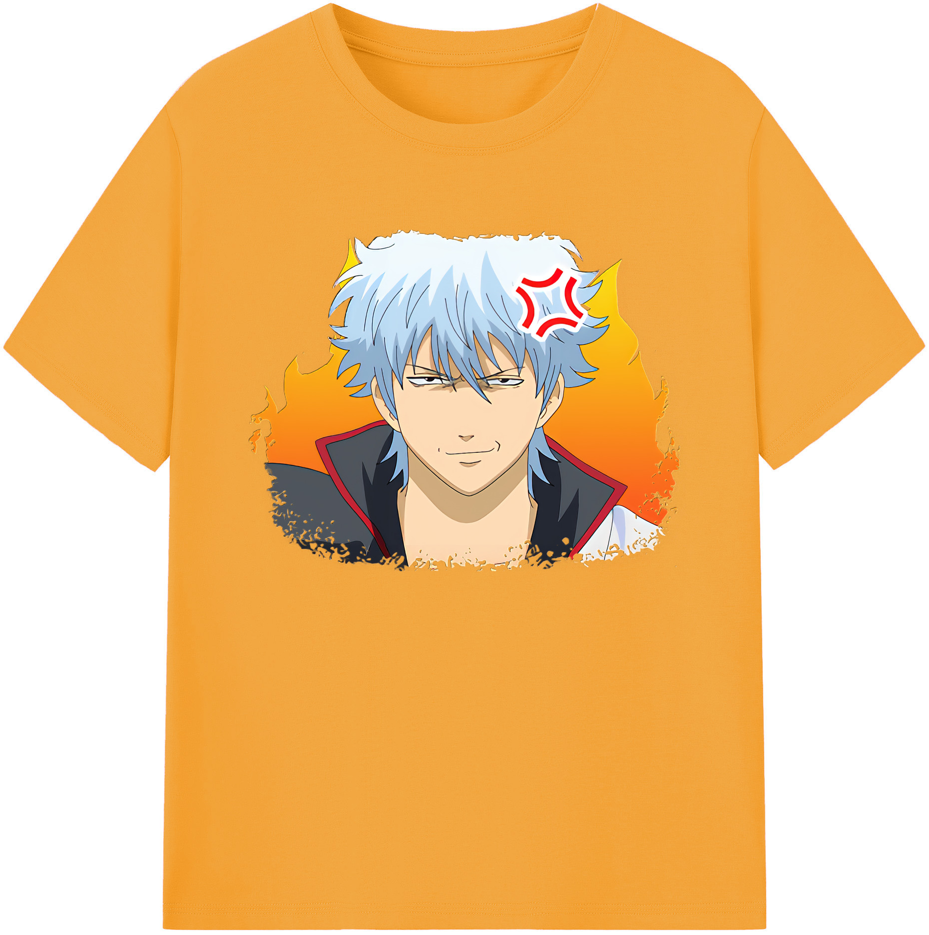 （画像用） ぎんたま 坂田銀時（さかたぎんとき） 神楽 志村新八（しむら しんぱち） GINTAMA Sakata Gintoki Kagura Shimura Shinpachi 綿100％ メンズ半袖Tシャツ｜肌触りやわらか＆通気性