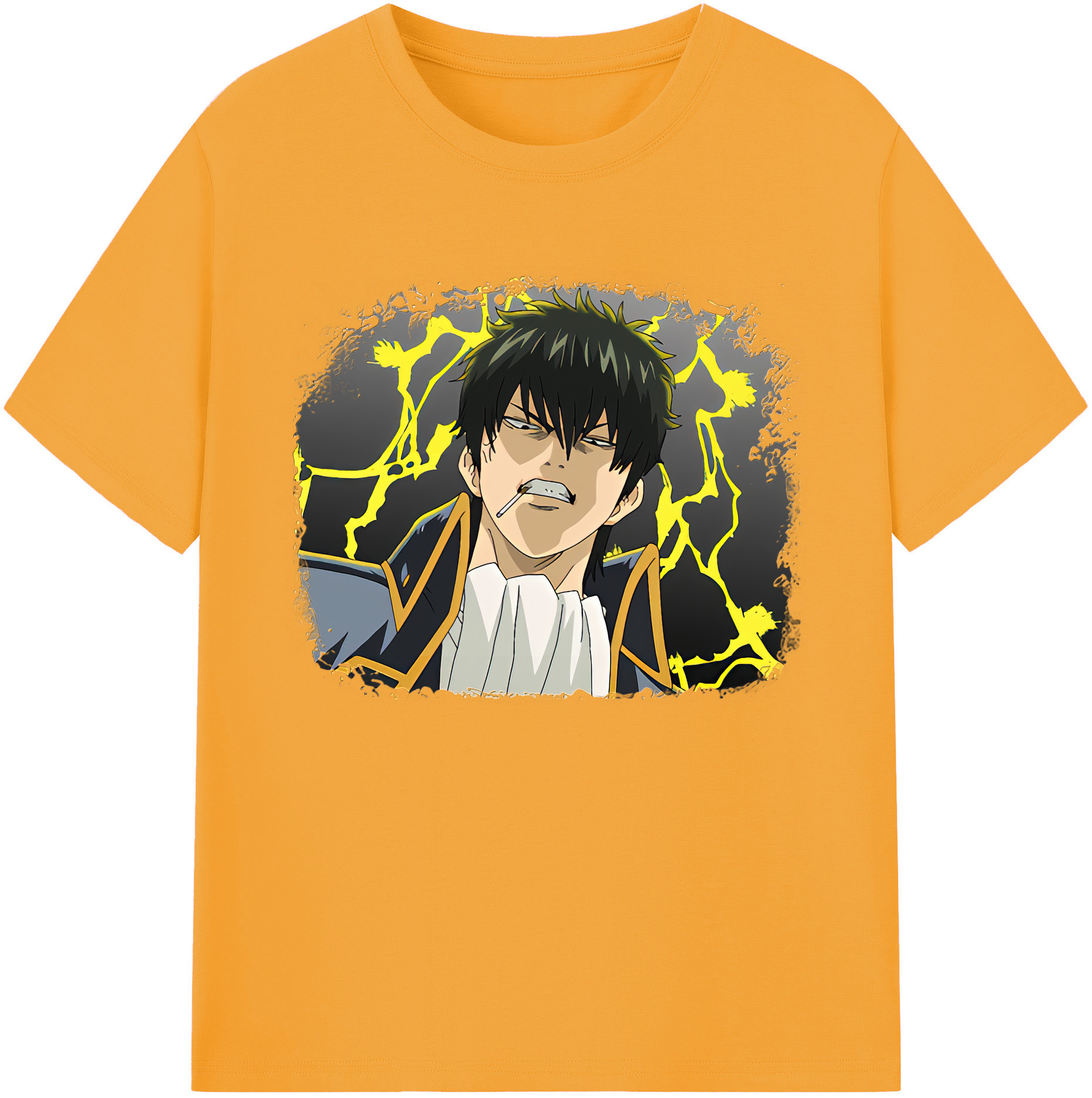 （画像用） ぎんたま 坂田銀時（さかたぎんとき） 神楽 志村新八（しむら しんぱち） GINTAMA Sakata Gintoki Kagura Shimura Shinpachi 綿100％ メンズ半袖Tシャツ｜肌触りやわらか＆通気性