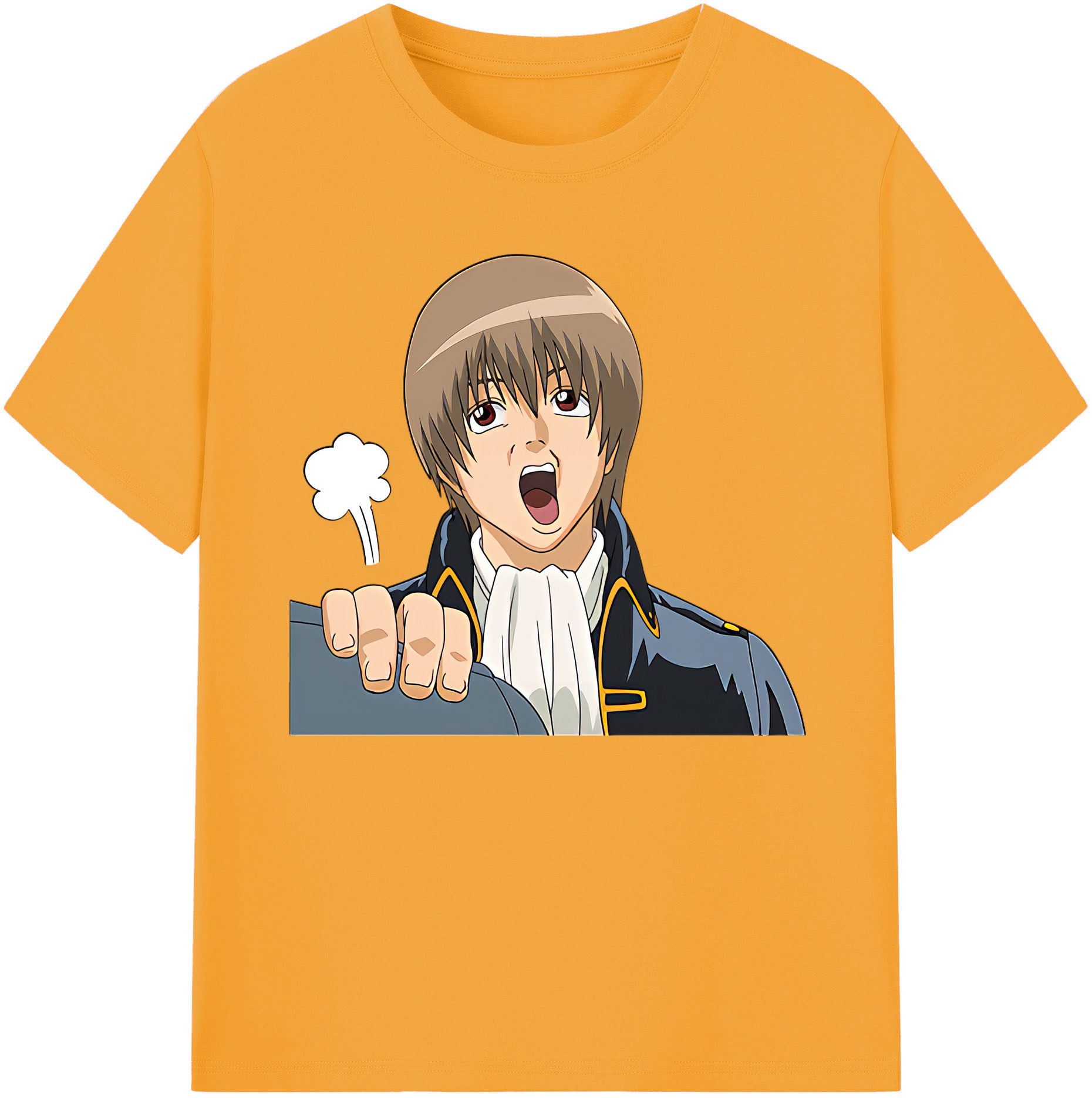 （画像用） ぎんたま 坂田銀時（さかたぎんとき） 神楽 志村新八（しむら しんぱち） GINTAMA Sakata Gintoki Kagura Shimura Shinpachi 綿100％ メンズ半袖Tシャツ｜肌触りやわらか＆通気性