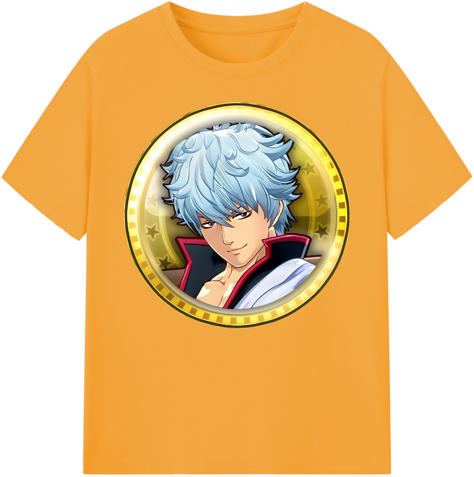 （画像用） ぎんたま 坂田銀時（さかたぎんとき） 神楽 志村新八（しむら しんぱち） GINTAMA Sakata Gintoki Kagura Shimura Shinpachi 綿100％ メンズ半袖Tシャツ｜肌触りやわらか＆通気性