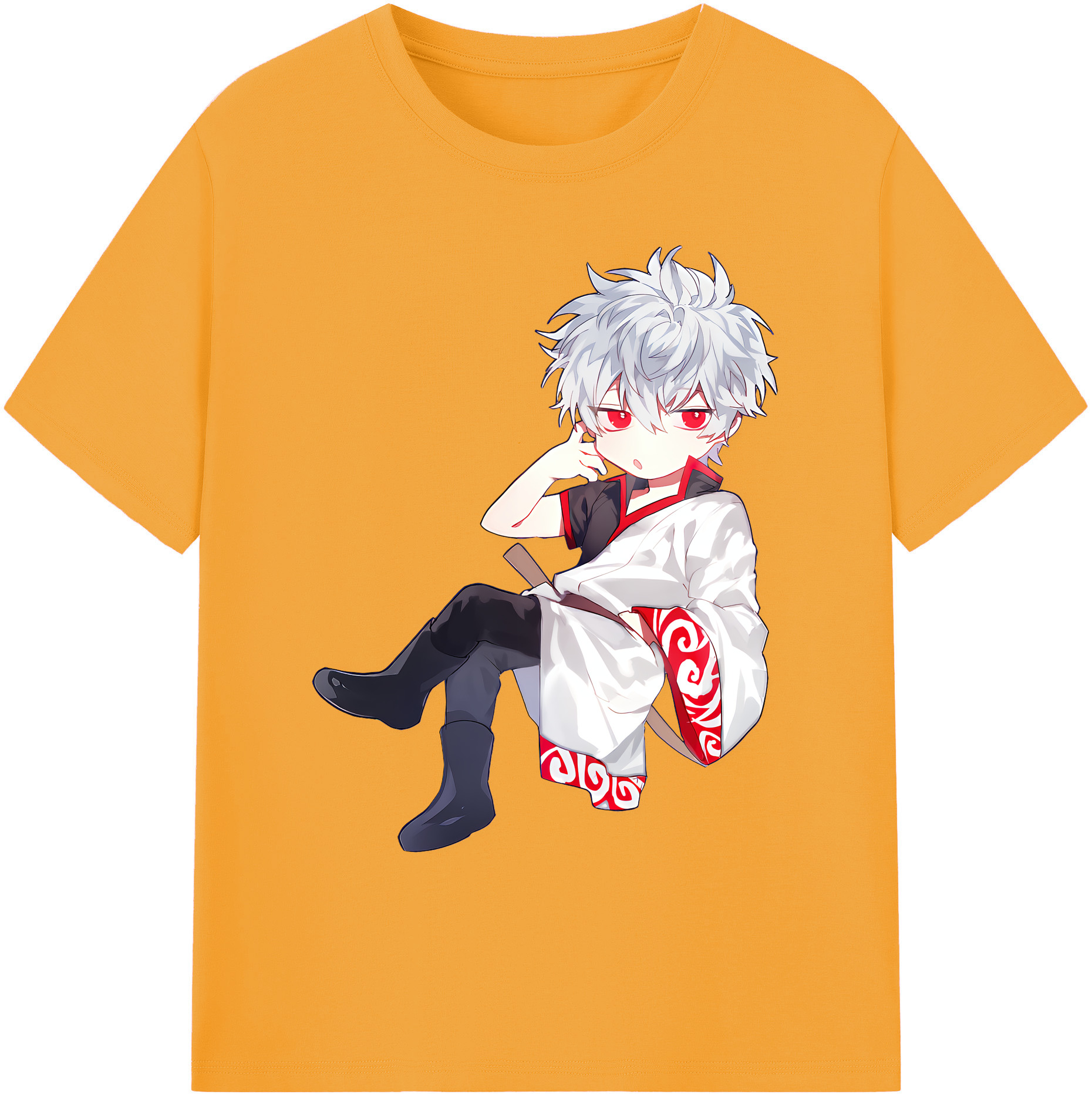 （画像用） ぎんたま 坂田銀時（さかたぎんとき） 神楽 志村新八（しむら しんぱち） GINTAMA Sakata Gintoki Kagura Shimura Shinpachi 綿100％ メンズ半袖Tシャツ｜肌触りやわらか＆通気性
