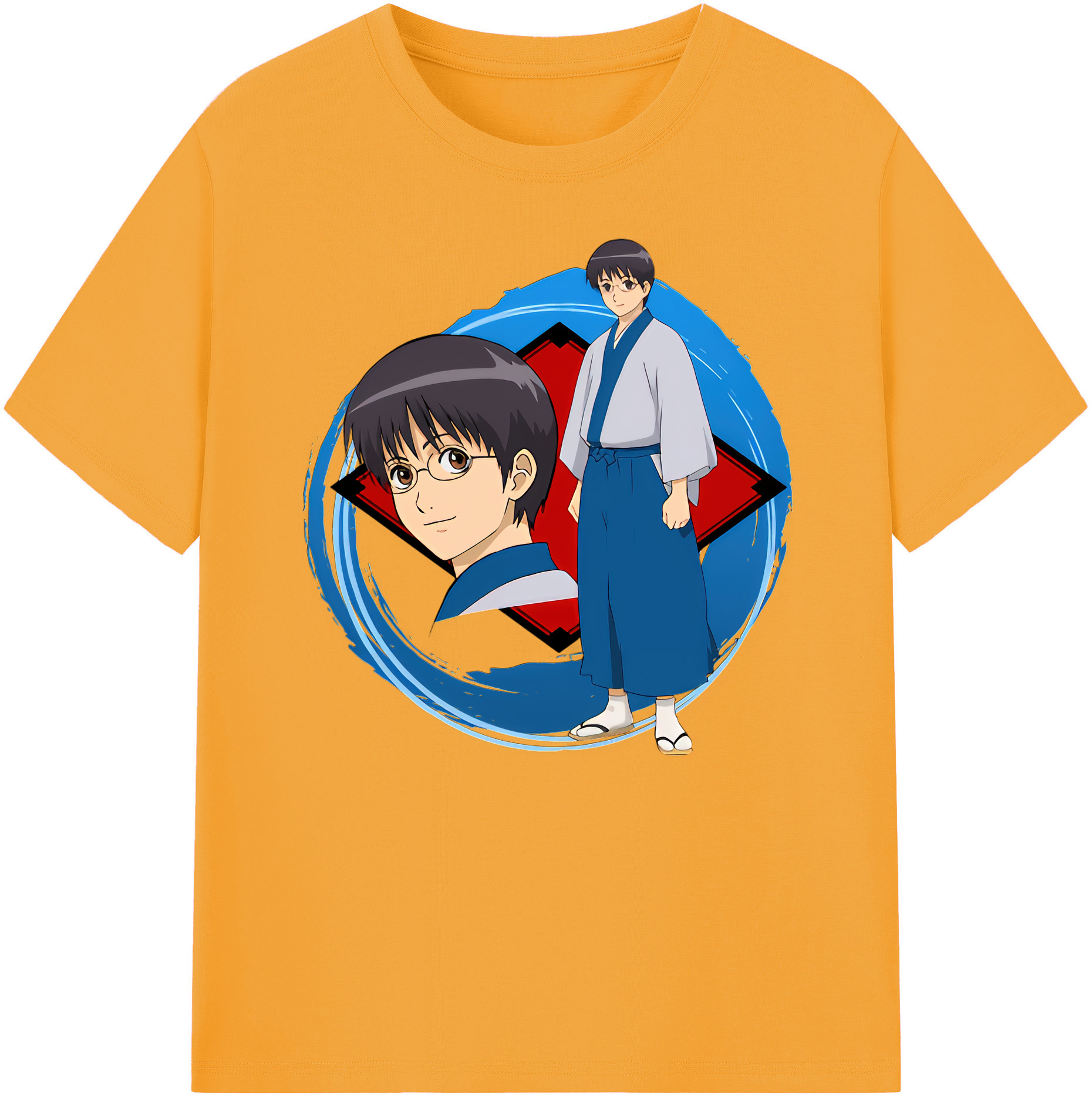 （画像用） ぎんたま 坂田銀時（さかたぎんとき） 神楽 志村新八（しむら しんぱち） GINTAMA Sakata Gintoki Kagura Shimura Shinpachi 綿100％ メンズ半袖Tシャツ｜肌触りやわらか＆通気性
