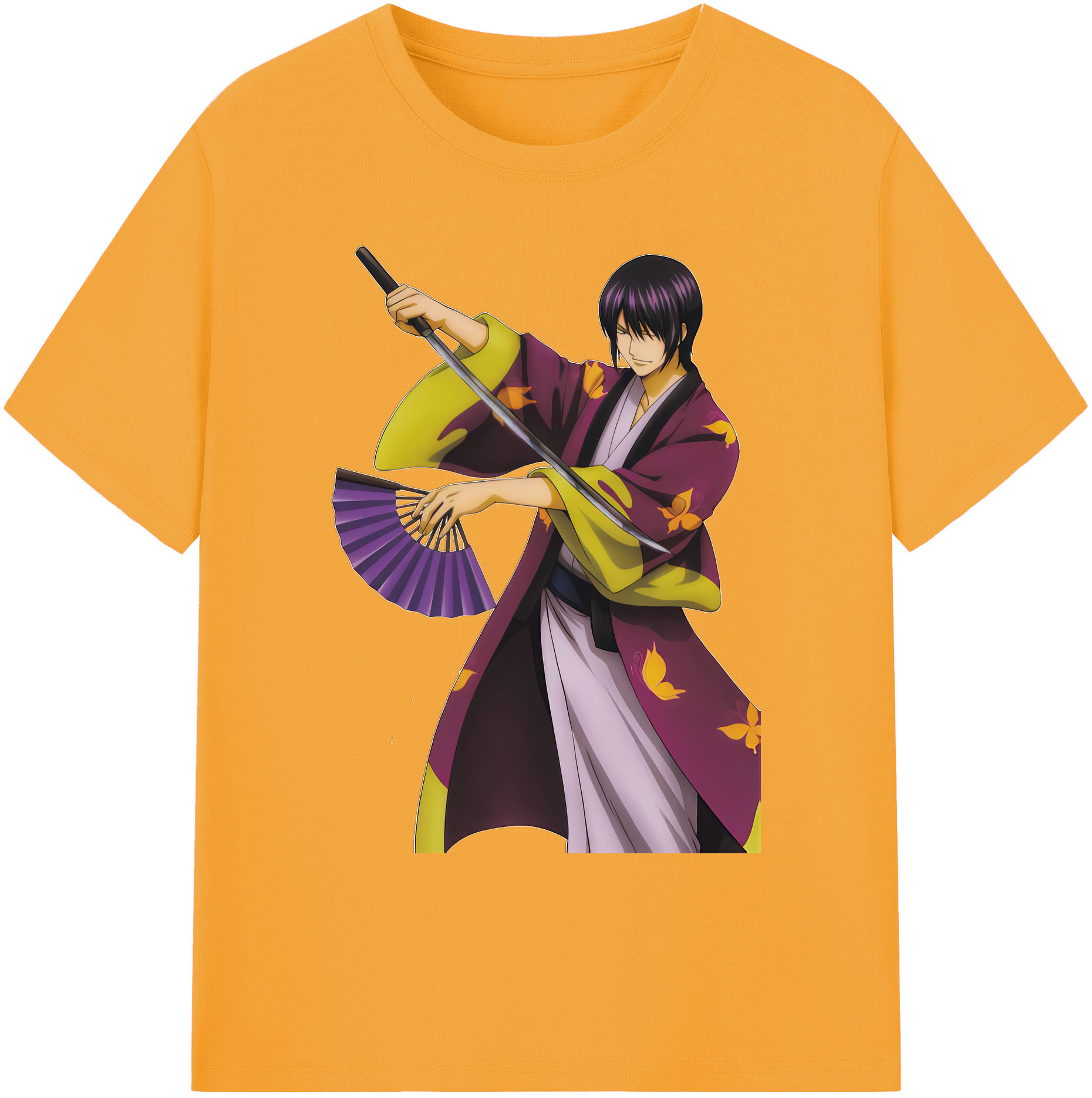 （画像用） ぎんたま 坂田銀時（さかたぎんとき） 神楽 志村新八（しむら しんぱち） GINTAMA Sakata Gintoki Kagura Shimura Shinpachi 綿100％ メンズ半袖Tシャツ｜肌触りやわらか＆通気性