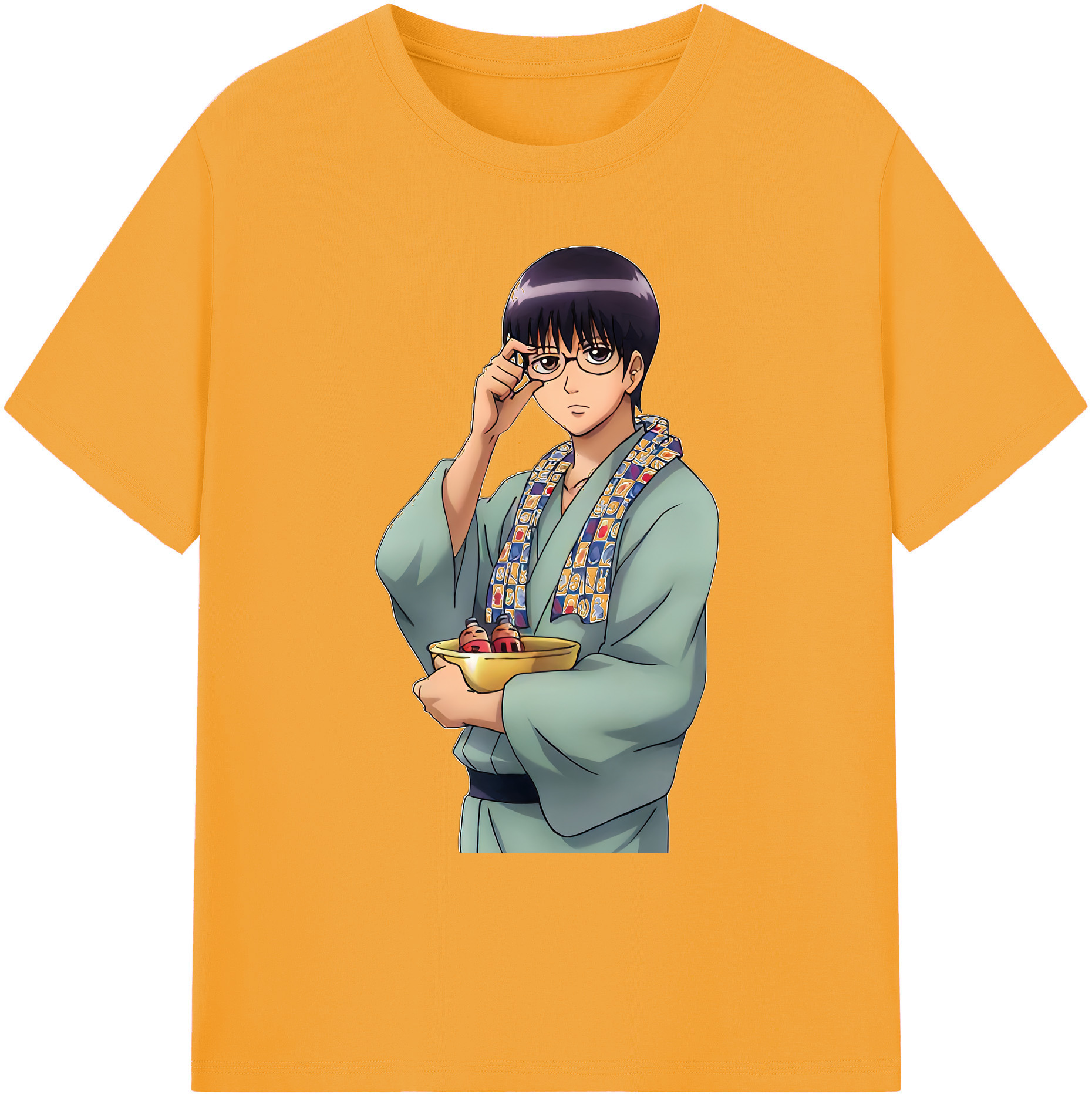 （画像用） ぎんたま 坂田銀時（さかたぎんとき） 神楽 志村新八（しむら しんぱち） GINTAMA Sakata Gintoki Kagura Shimura Shinpachi 綿100％ メンズ半袖Tシャツ｜肌触りやわらか＆通気性