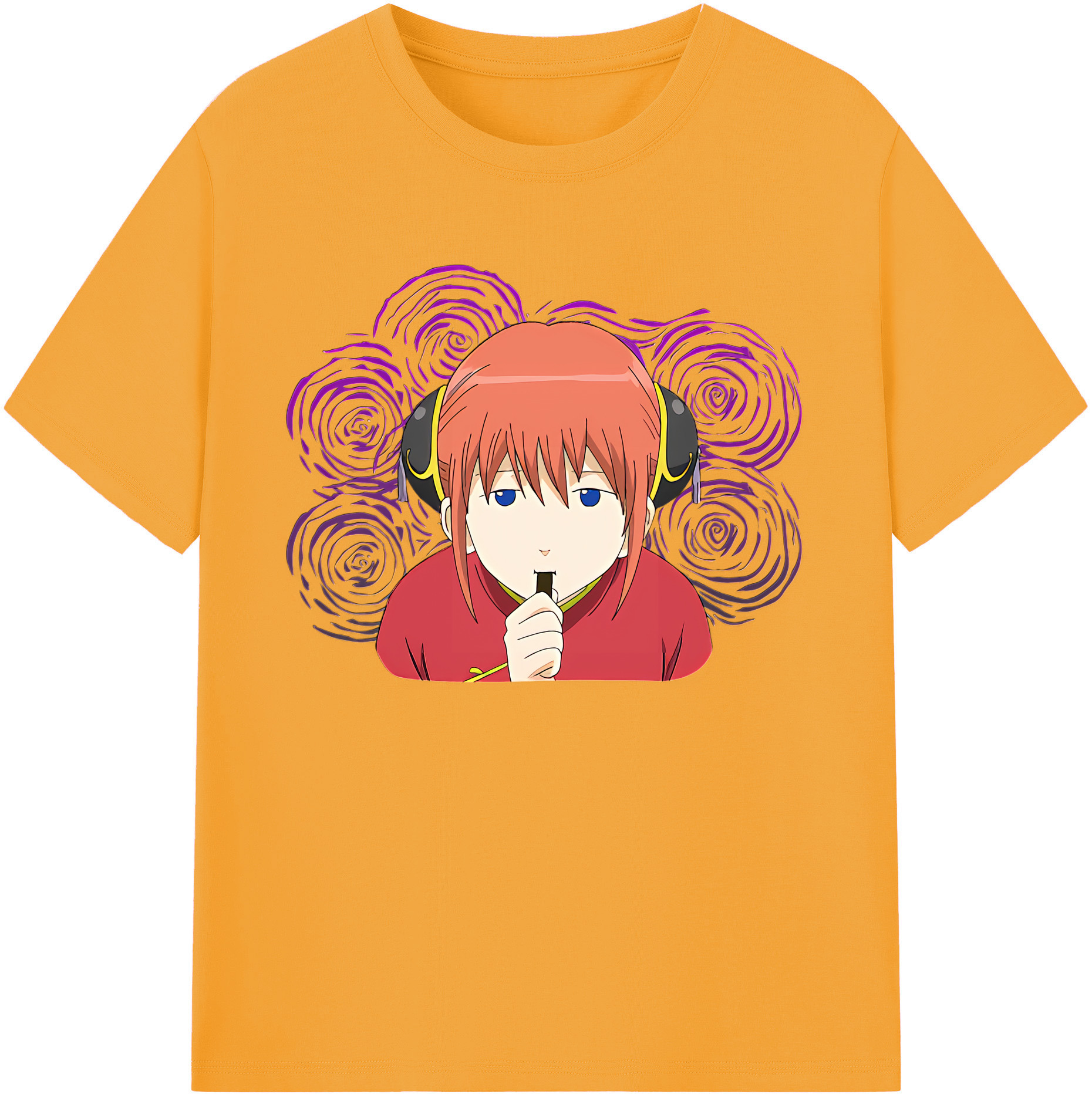 （画像用） ぎんたま 坂田銀時（さかたぎんとき） 神楽 志村新八（しむら しんぱち） GINTAMA Sakata Gintoki Kagura Shimura Shinpachi 綿100％ メンズ半袖Tシャツ｜肌触りやわらか＆通気性