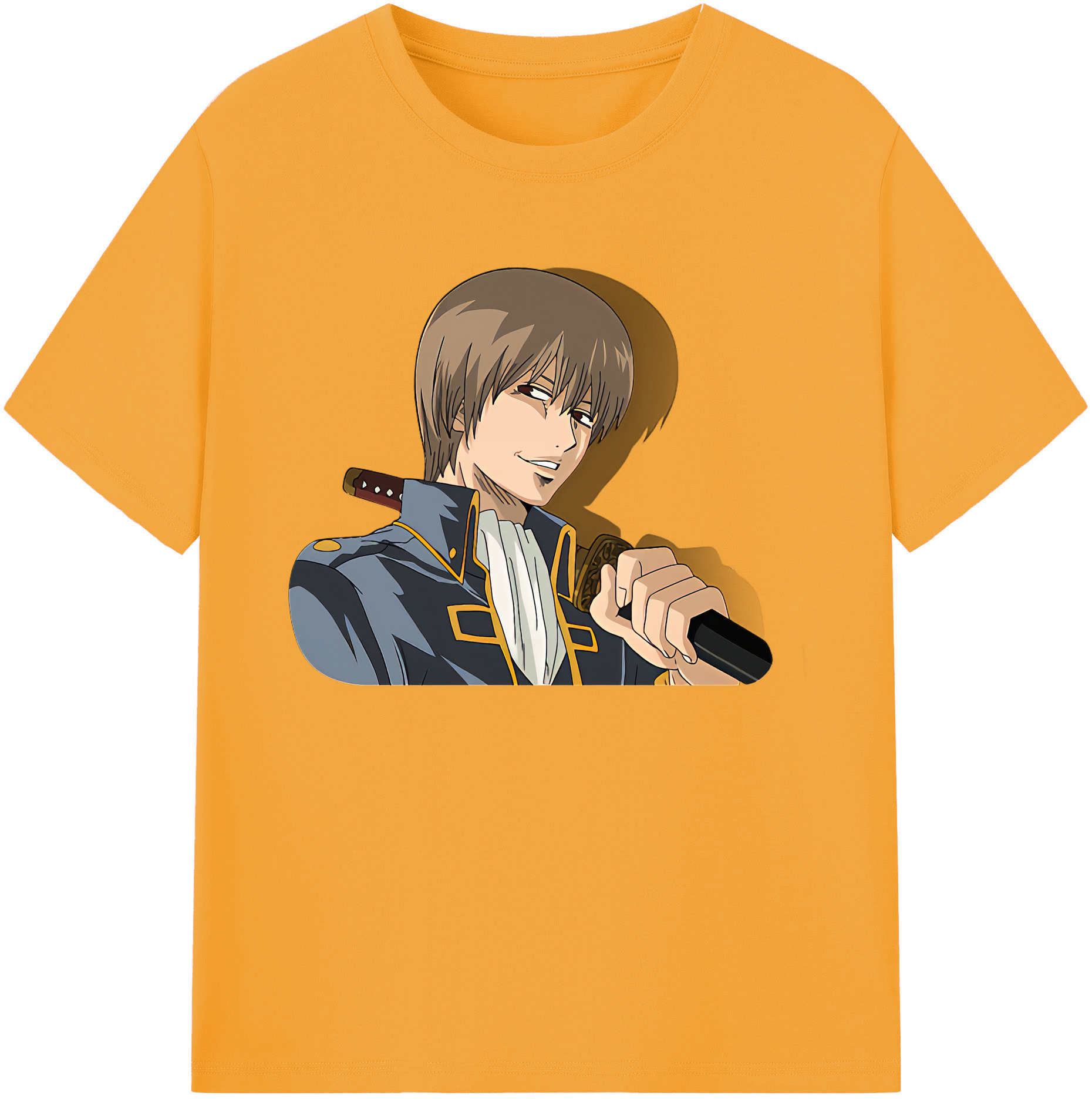 （画像用） ぎんたま 坂田銀時（さかたぎんとき） 神楽 志村新八（しむら しんぱち） GINTAMA Sakata Gintoki Kagura Shimura Shinpachi 綿100％ メンズ半袖Tシャツ｜肌触りやわらか＆通気性