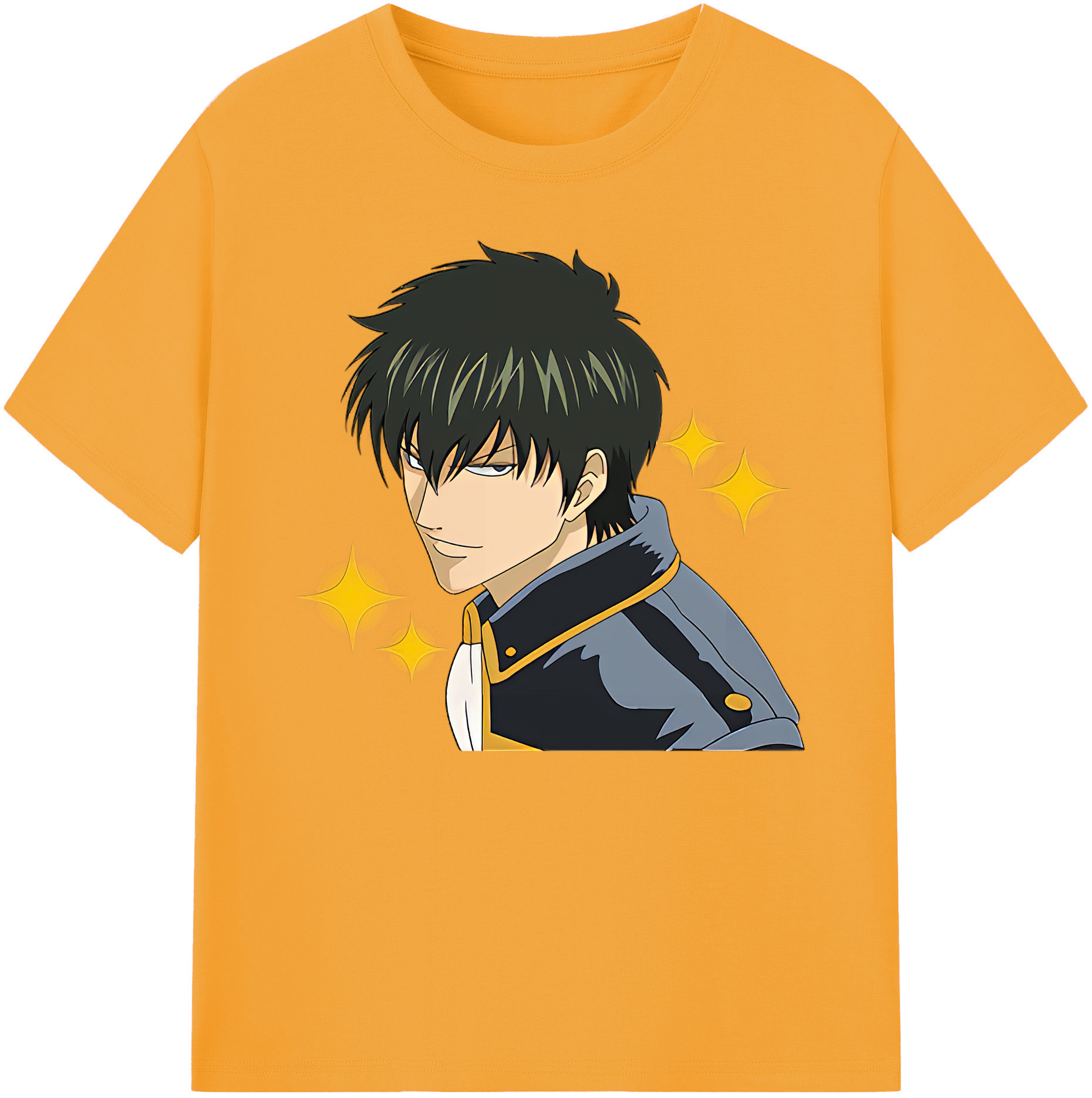 （画像用） ぎんたま 坂田銀時（さかたぎんとき） 神楽 志村新八（しむら しんぱち） GINTAMA Sakata Gintoki Kagura Shimura Shinpachi 綿100％ メンズ半袖Tシャツ｜肌触りやわらか＆通気性