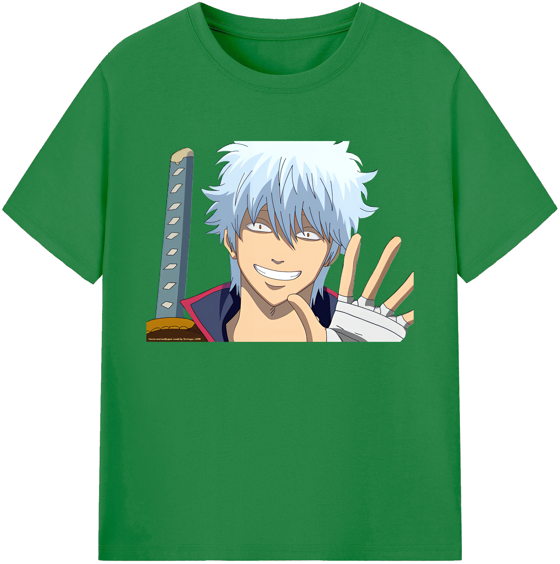 （画像用） ぎんたま 坂田銀時（さかたぎんとき） 神楽 志村新八（しむら しんぱち） GINTAMA Sakata Gintoki Kagura Shimura Shinpachi 綿100％ メンズ半袖Tシャツ｜肌触りやわらか＆通気性