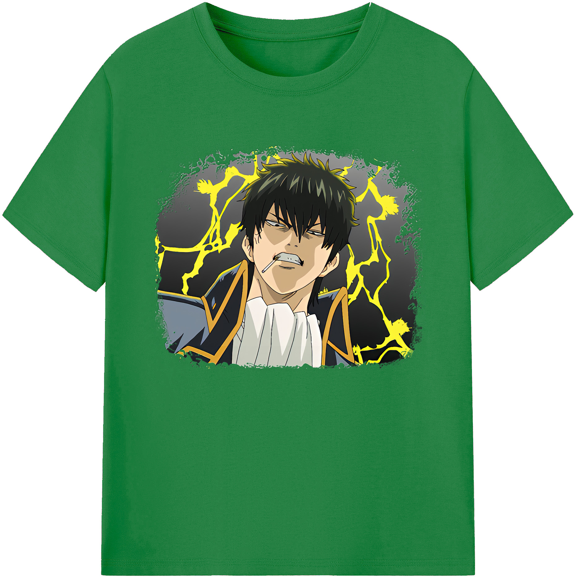（画像用） ぎんたま 坂田銀時（さかたぎんとき） 神楽 志村新八（しむら しんぱち） GINTAMA Sakata Gintoki Kagura Shimura Shinpachi 綿100％ メンズ半袖Tシャツ｜肌触りやわらか＆通気性