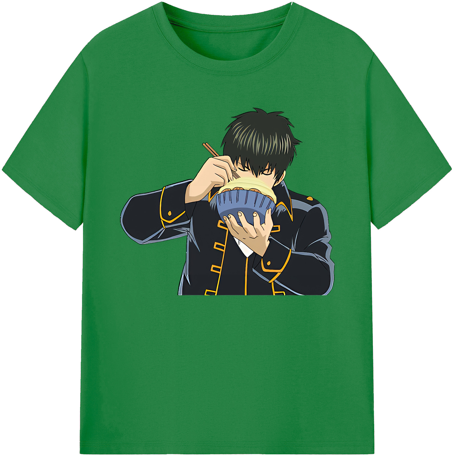 （画像用） ぎんたま 坂田銀時（さかたぎんとき） 神楽 志村新八（しむら しんぱち） GINTAMA Sakata Gintoki Kagura Shimura Shinpachi 綿100％ メンズ半袖Tシャツ｜肌触りやわらか＆通気性