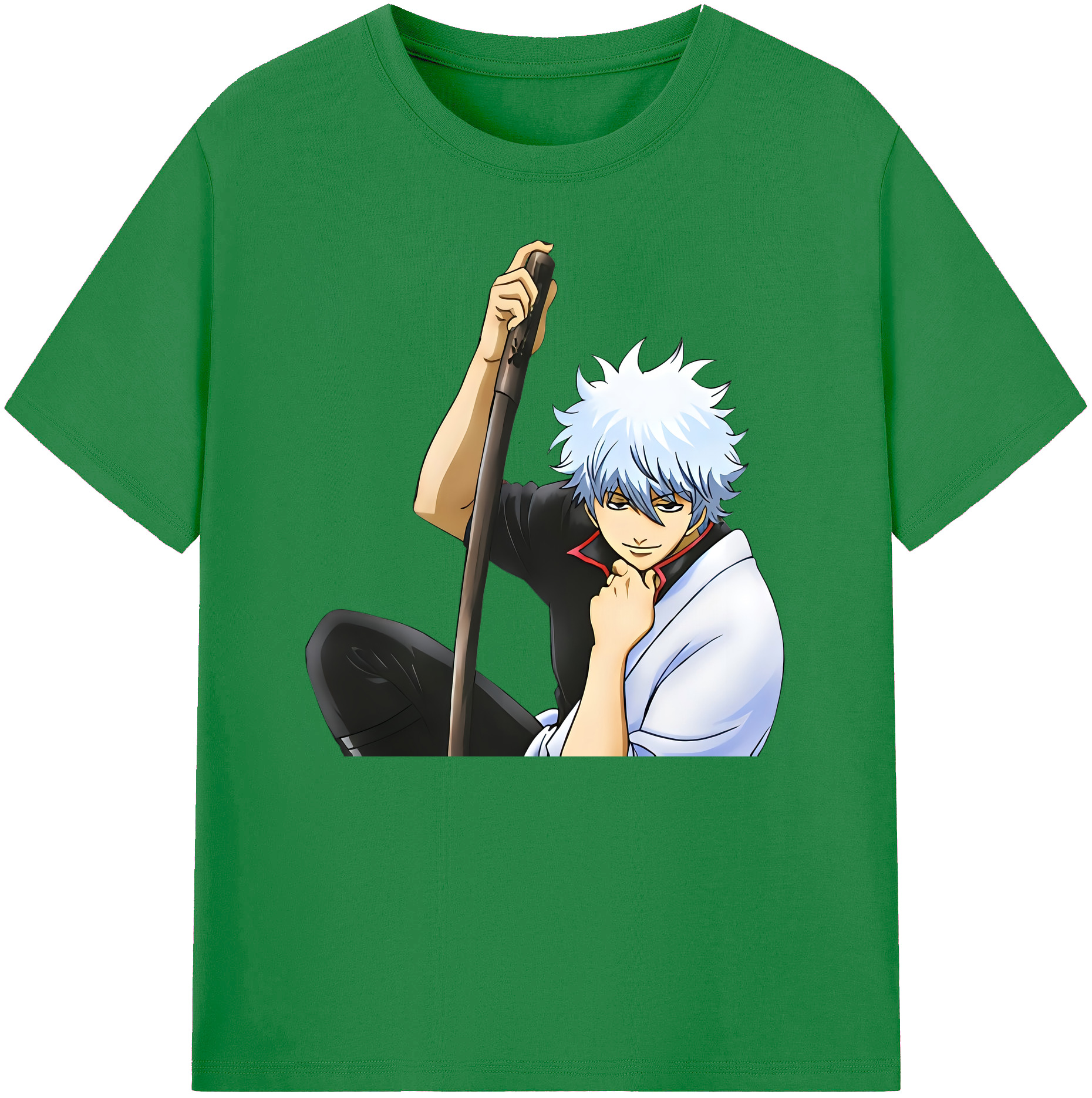 （画像用） ぎんたま 坂田銀時（さかたぎんとき） 神楽 志村新八（しむら しんぱち） GINTAMA Sakata Gintoki Kagura Shimura Shinpachi 綿100％ メンズ半袖Tシャツ｜肌触りやわらか＆通気性