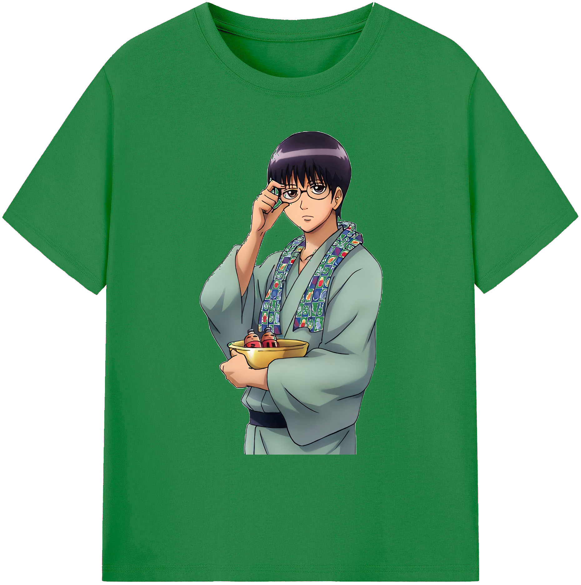 （画像用） ぎんたま 坂田銀時（さかたぎんとき） 神楽 志村新八（しむら しんぱち） GINTAMA Sakata Gintoki Kagura Shimura Shinpachi 綿100％ メンズ半袖Tシャツ｜肌触りやわらか＆通気性