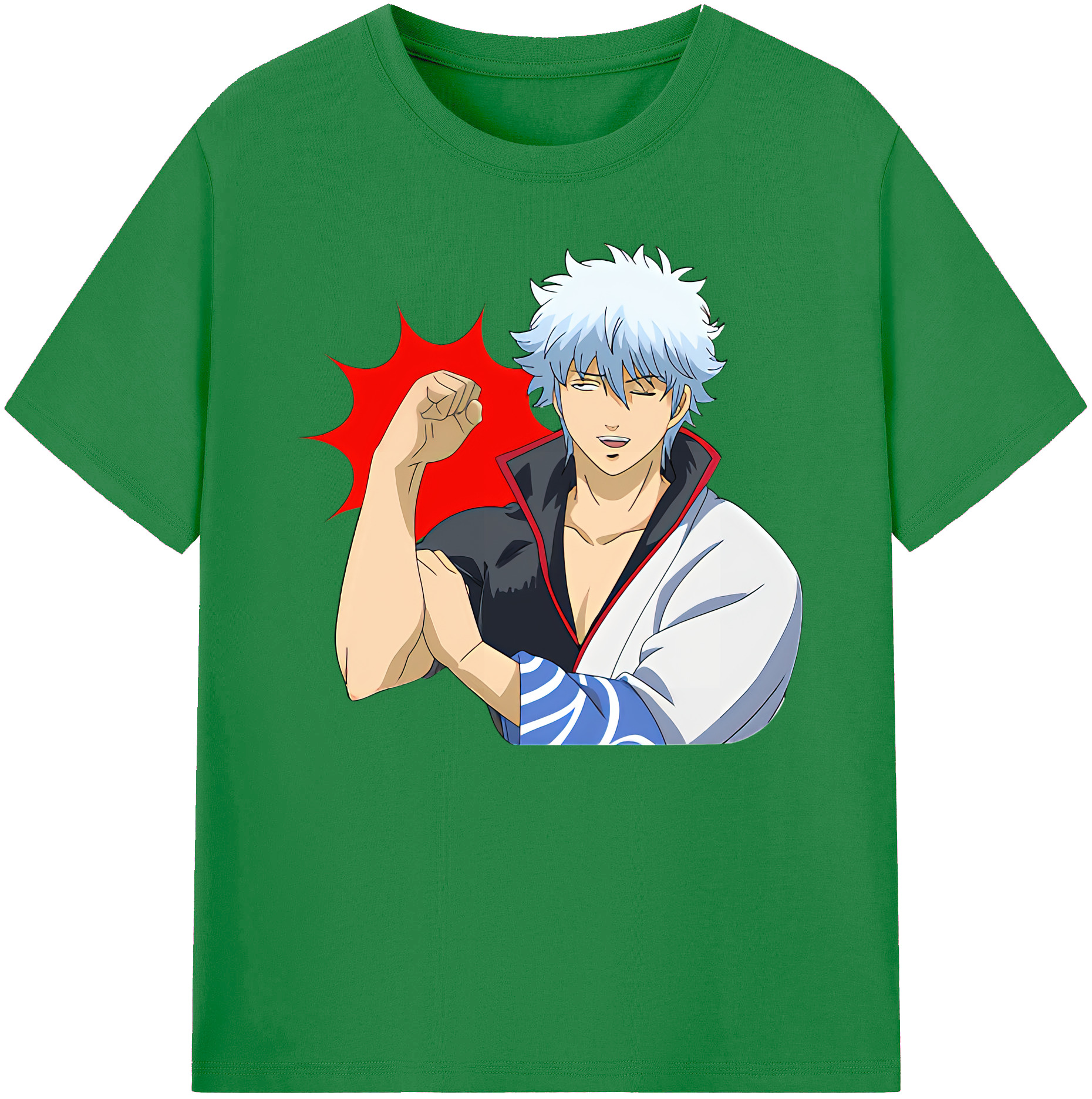 （画像用） ぎんたま 坂田銀時（さかたぎんとき） 神楽 志村新八（しむら しんぱち） GINTAMA Sakata Gintoki Kagura Shimura Shinpachi 綿100％ メンズ半袖Tシャツ｜肌触りやわらか＆通気性