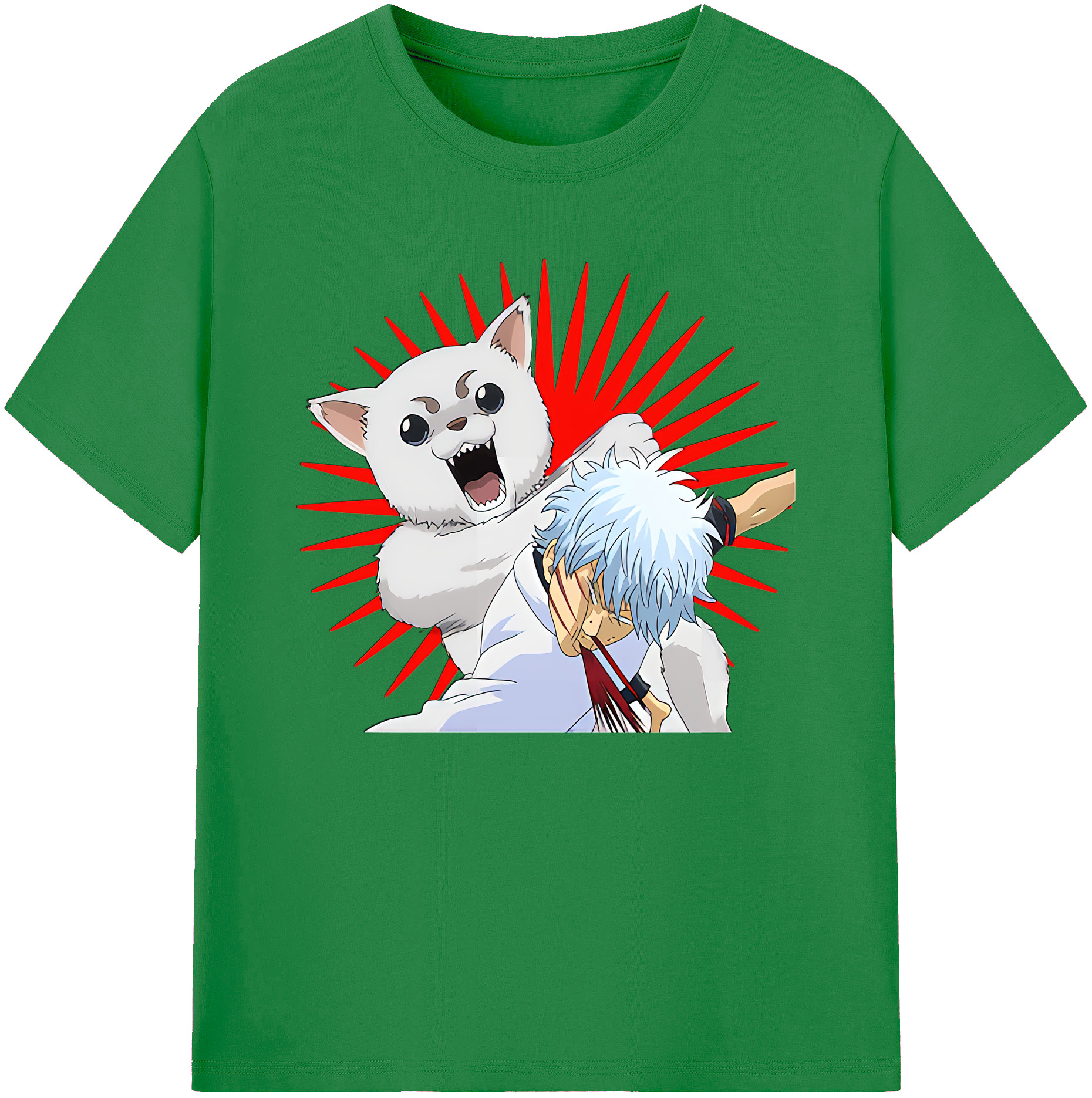 （画像用） ぎんたま 坂田銀時（さかたぎんとき） 神楽 志村新八（しむら しんぱち） GINTAMA Sakata Gintoki Kagura Shimura Shinpachi 綿100％ メンズ半袖Tシャツ｜肌触りやわらか＆通気性