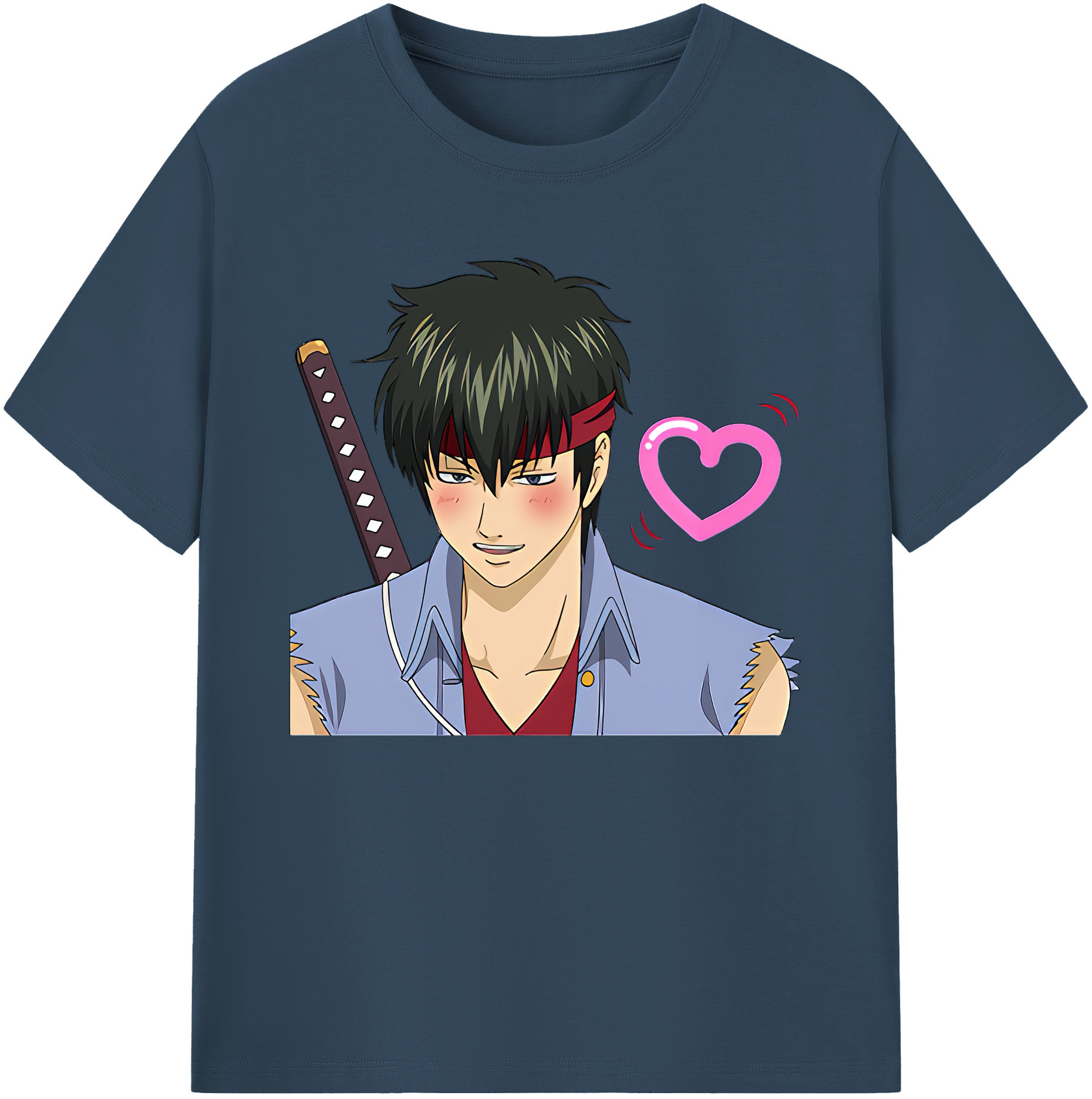 （画像用） ぎんたま 坂田銀時（さかたぎんとき） 神楽 志村新八（しむら しんぱち） GINTAMA Sakata Gintoki Kagura Shimura Shinpachi 綿100％ メンズ半袖Tシャツ｜肌触りやわらか＆通気性