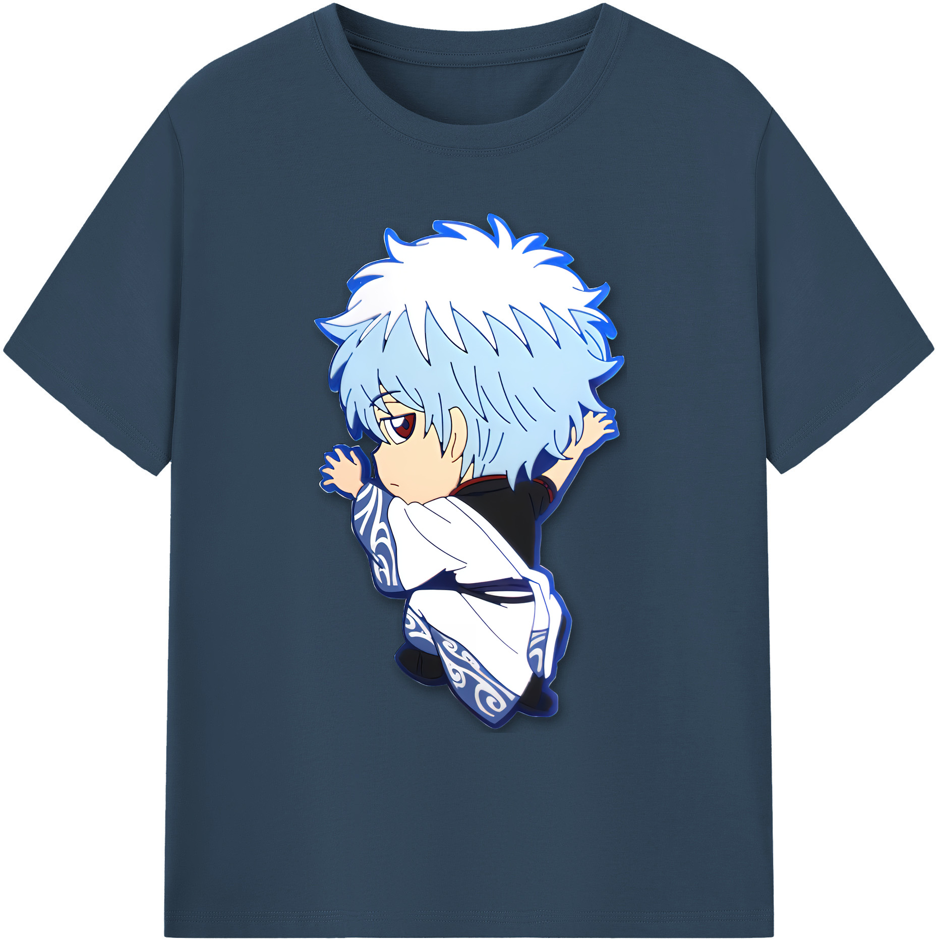 （画像用） ぎんたま 坂田銀時（さかたぎんとき） 神楽 志村新八（しむら しんぱち） GINTAMA Sakata Gintoki Kagura Shimura Shinpachi 綿100％ メンズ半袖Tシャツ｜肌触りやわらか＆通気性