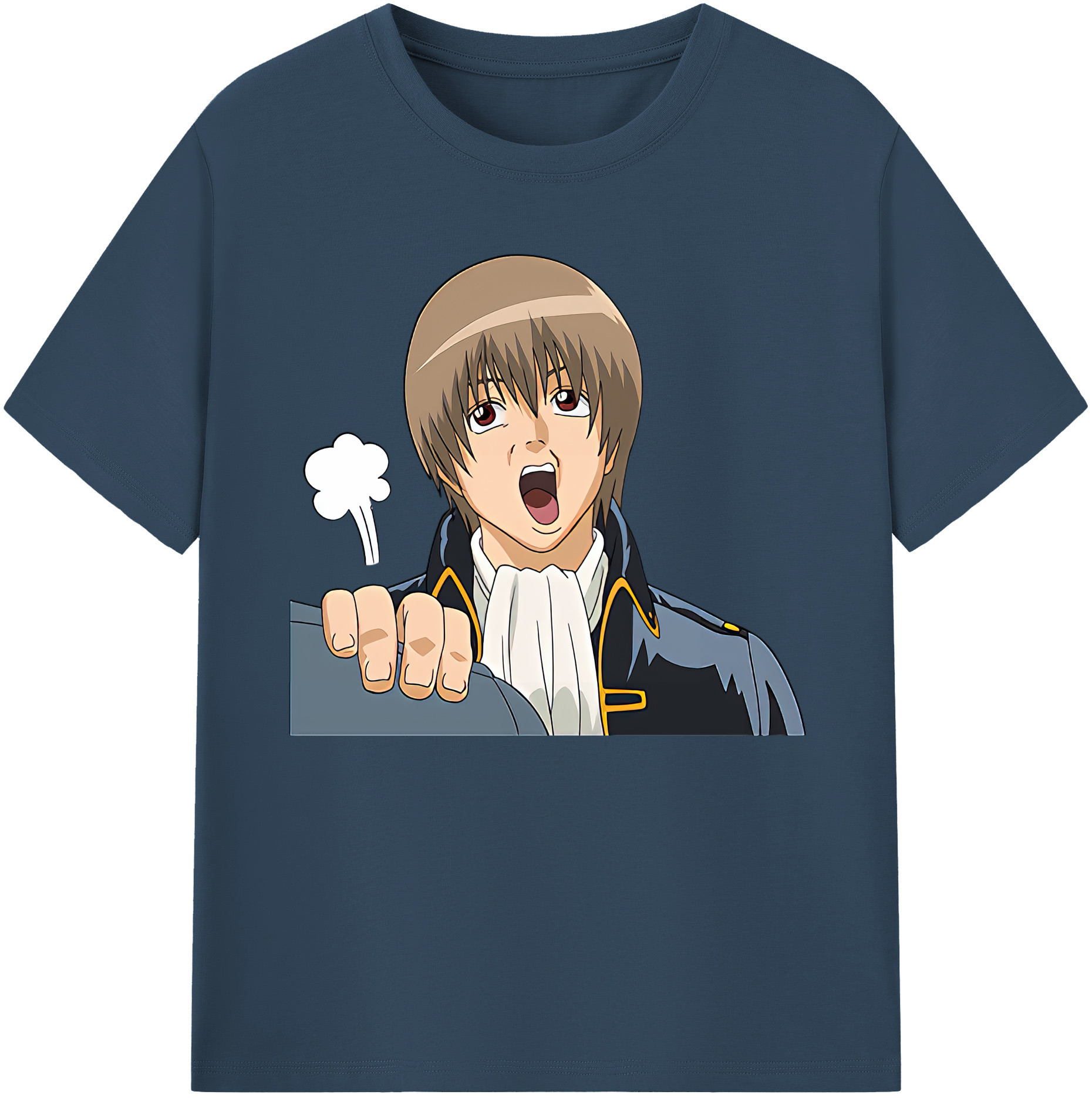 （画像用） ぎんたま 坂田銀時（さかたぎんとき） 神楽 志村新八（しむら しんぱち） GINTAMA Sakata Gintoki Kagura Shimura Shinpachi 綿100％ メンズ半袖Tシャツ｜肌触りやわらか＆通気性
