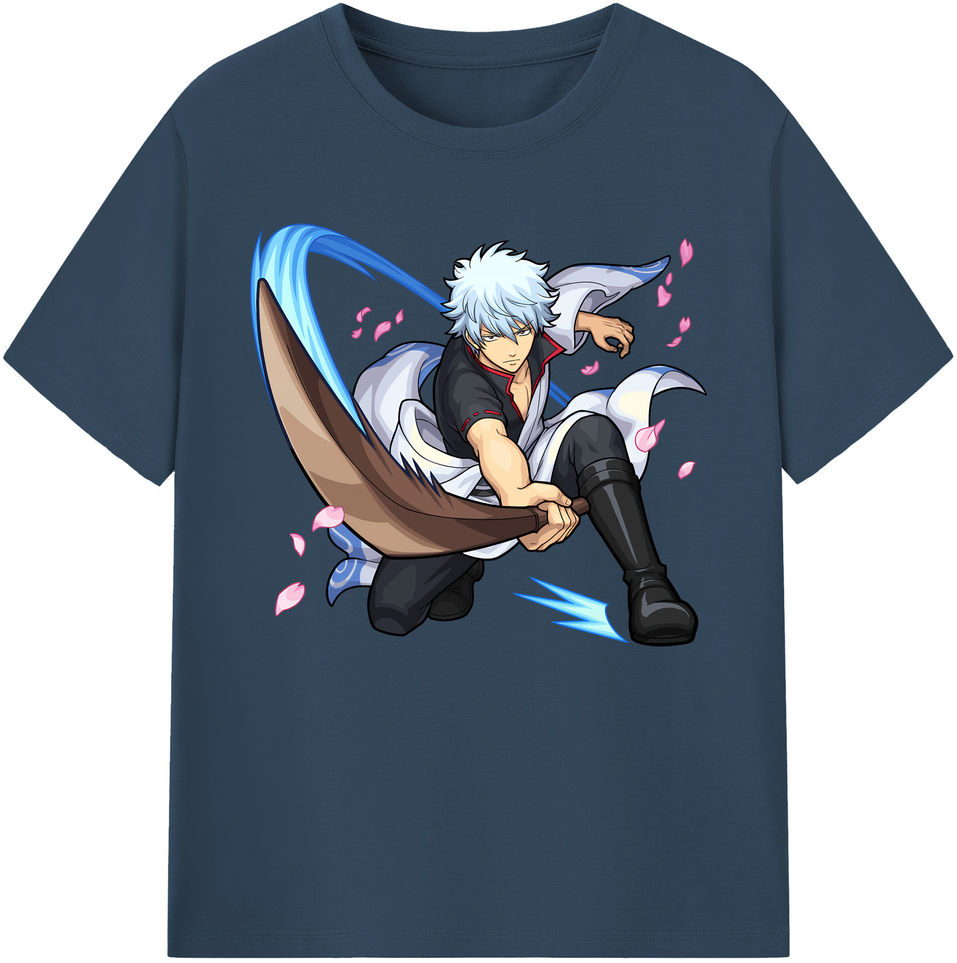 （画像用） ぎんたま 坂田銀時（さかたぎんとき） 神楽 志村新八（しむら しんぱち） GINTAMA Sakata Gintoki Kagura Shimura Shinpachi 綿100％ メンズ半袖Tシャツ｜肌触りやわらか＆通気性
