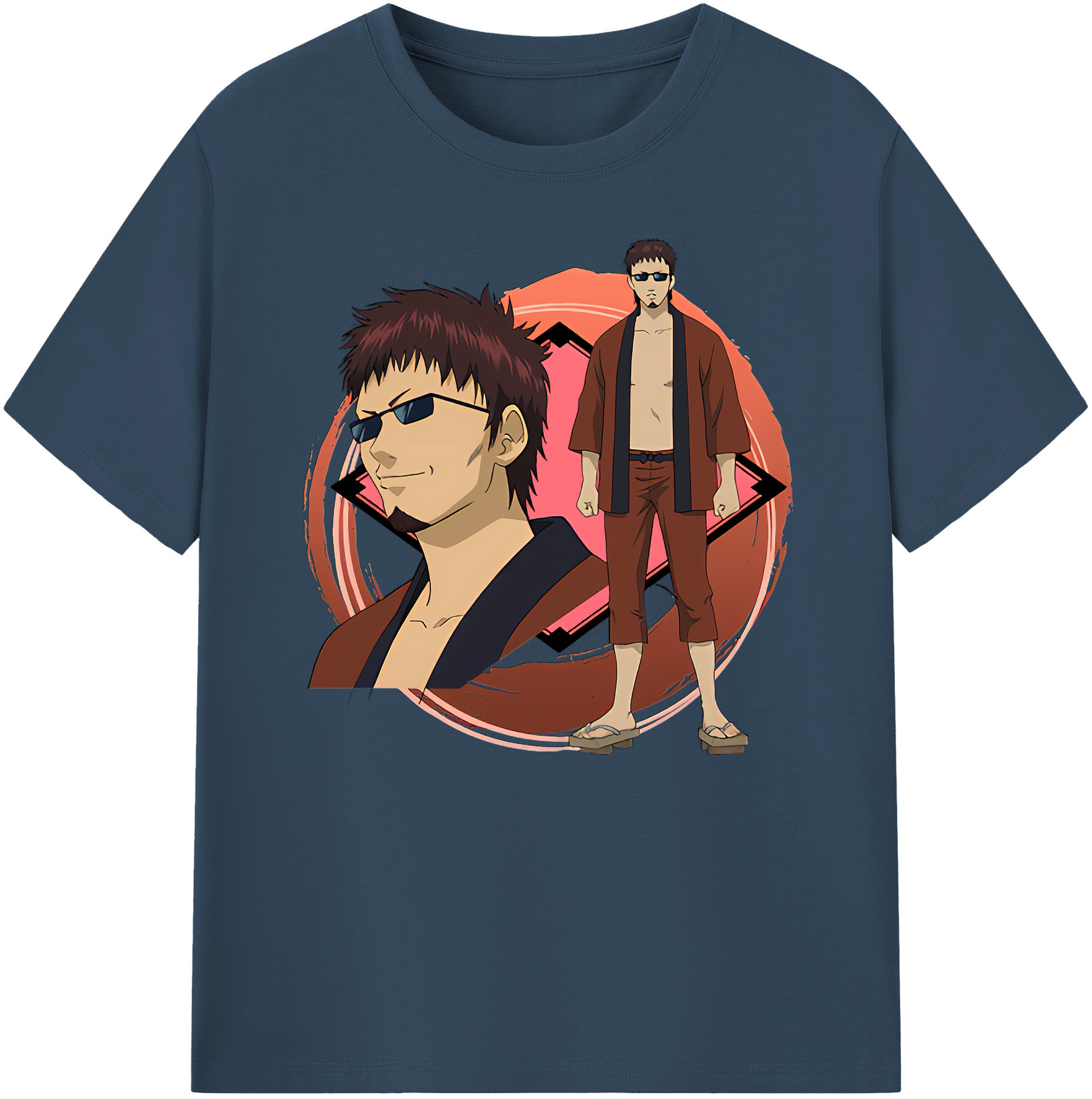 （画像用） ぎんたま 坂田銀時（さかたぎんとき） 神楽 志村新八（しむら しんぱち） GINTAMA Sakata Gintoki Kagura Shimura Shinpachi 綿100％ メンズ半袖Tシャツ｜肌触りやわらか＆通気性
