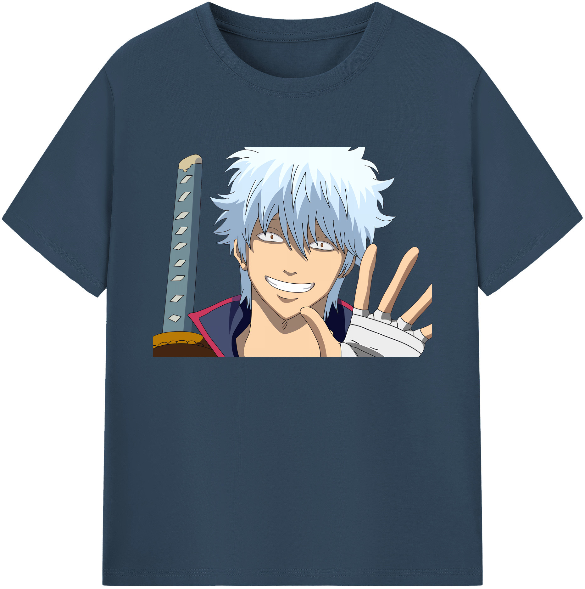 （画像用） ぎんたま 坂田銀時（さかたぎんとき） 神楽 志村新八（しむら しんぱち） GINTAMA Sakata Gintoki Kagura Shimura Shinpachi 綿100％ メンズ半袖Tシャツ｜肌触りやわらか＆通気性