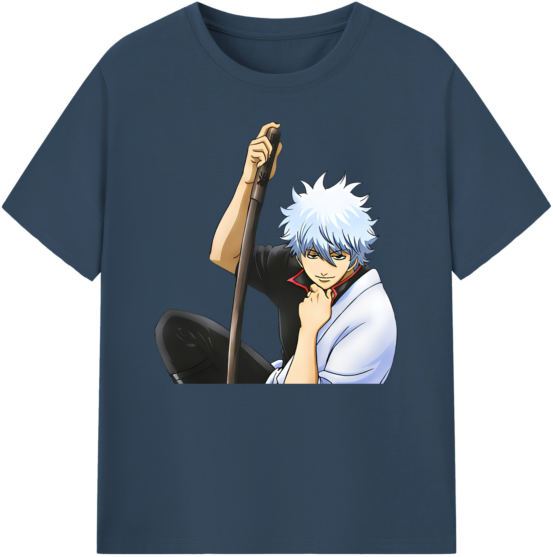 （画像用） ぎんたま 坂田銀時（さかたぎんとき） 神楽 志村新八（しむら しんぱち） GINTAMA Sakata Gintoki Kagura Shimura Shinpachi 綿100％ メンズ半袖Tシャツ｜肌触りやわらか＆通気性