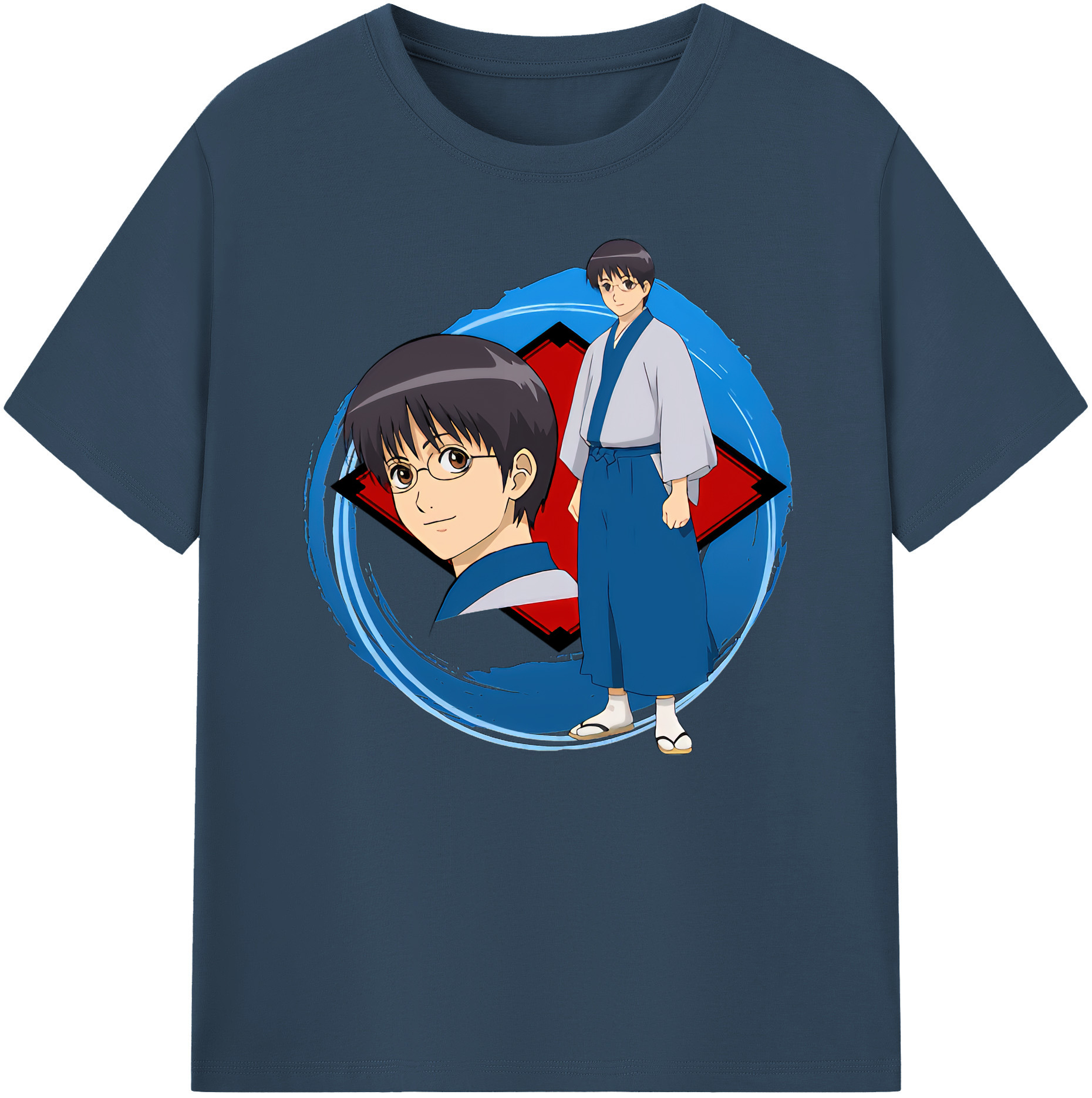 （画像用） ぎんたま 坂田銀時（さかたぎんとき） 神楽 志村新八（しむら しんぱち） GINTAMA Sakata Gintoki Kagura Shimura Shinpachi 綿100％ メンズ半袖Tシャツ｜肌触りやわらか＆通気性