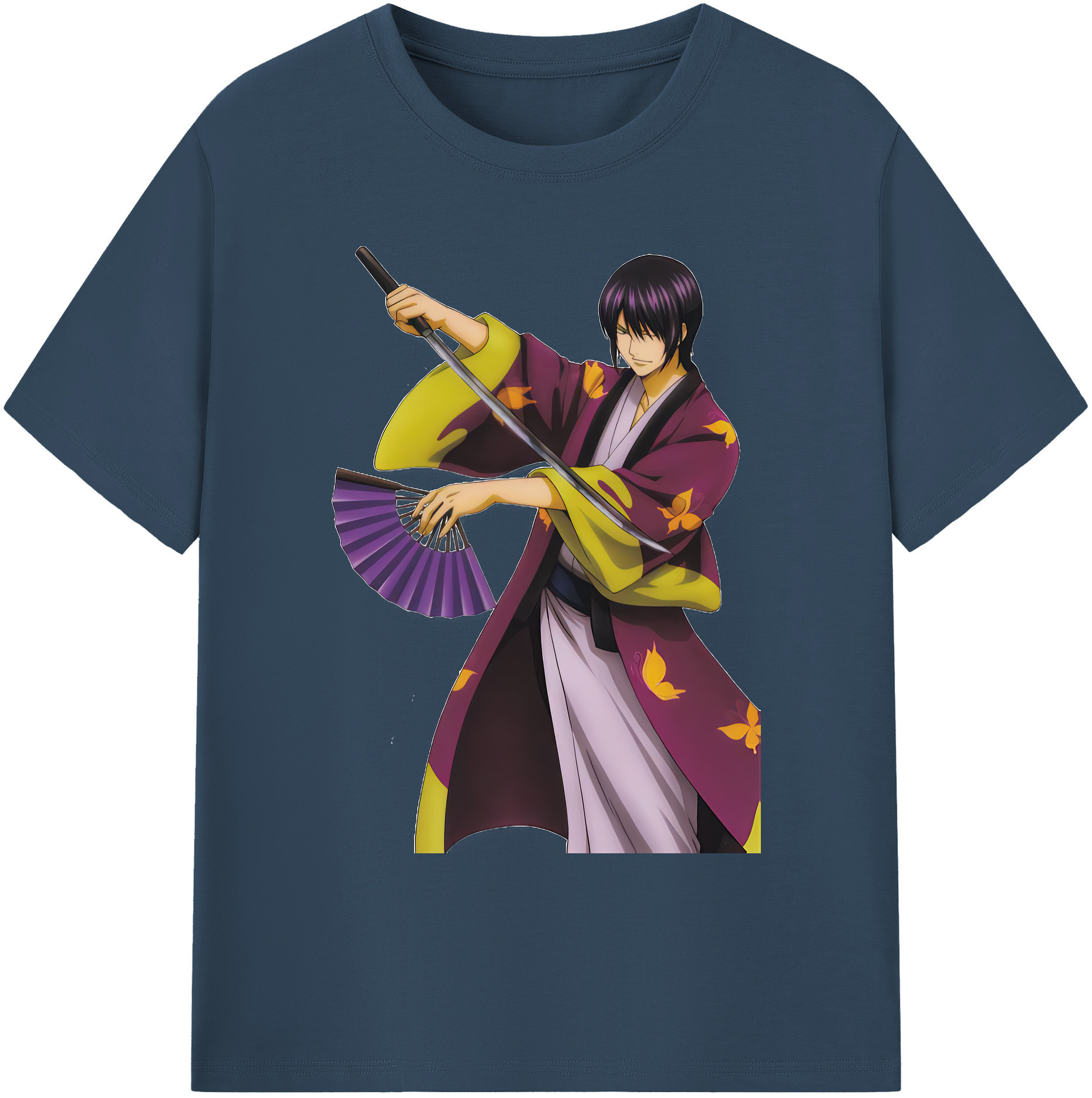 （画像用） ぎんたま 坂田銀時（さかたぎんとき） 神楽 志村新八（しむら しんぱち） GINTAMA Sakata Gintoki Kagura Shimura Shinpachi 綿100％ メンズ半袖Tシャツ｜肌触りやわらか＆通気性