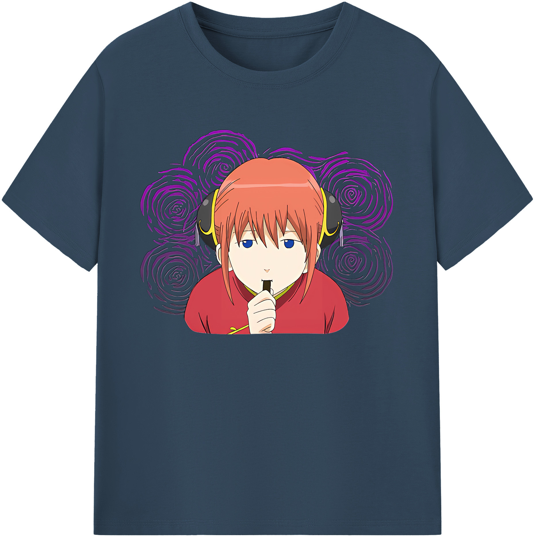 （画像用） ぎんたま 坂田銀時（さかたぎんとき） 神楽 志村新八（しむら しんぱち） GINTAMA Sakata Gintoki Kagura Shimura Shinpachi 綿100％ メンズ半袖Tシャツ｜肌触りやわらか＆通気性