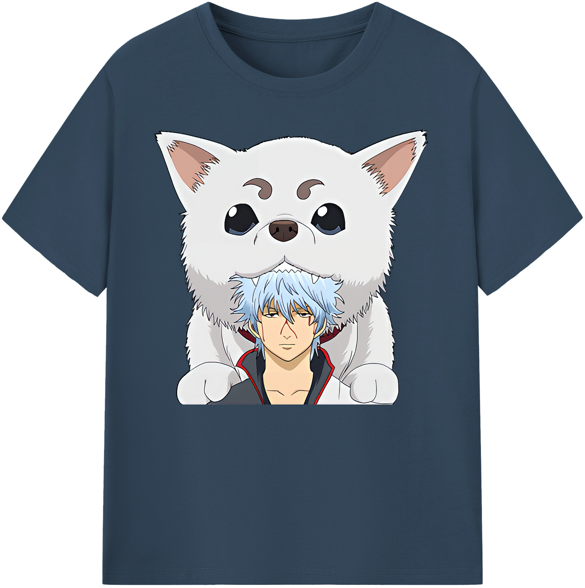 （画像用） ぎんたま 坂田銀時（さかたぎんとき） 神楽 志村新八（しむら しんぱち） GINTAMA Sakata Gintoki Kagura Shimura Shinpachi 綿100％ メンズ半袖Tシャツ｜肌触りやわらか＆通気性