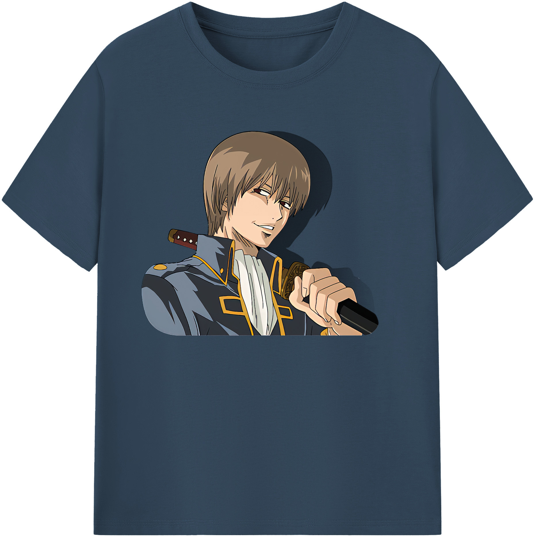 （画像用） ぎんたま 坂田銀時（さかたぎんとき） 神楽 志村新八（しむら しんぱち） GINTAMA Sakata Gintoki Kagura Shimura Shinpachi 綿100％ メンズ半袖Tシャツ｜肌触りやわらか＆通気性