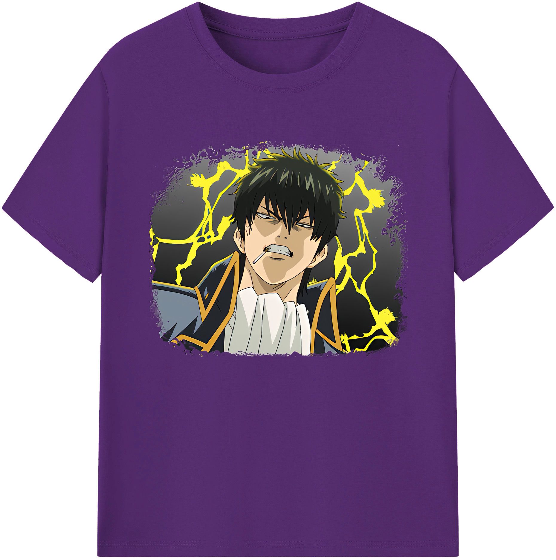 （画像用） ぎんたま 坂田銀時（さかたぎんとき） 神楽 志村新八（しむら しんぱち） GINTAMA Sakata Gintoki Kagura Shimura Shinpachi 綿100％ メンズ半袖Tシャツ｜肌触りやわらか＆通気性