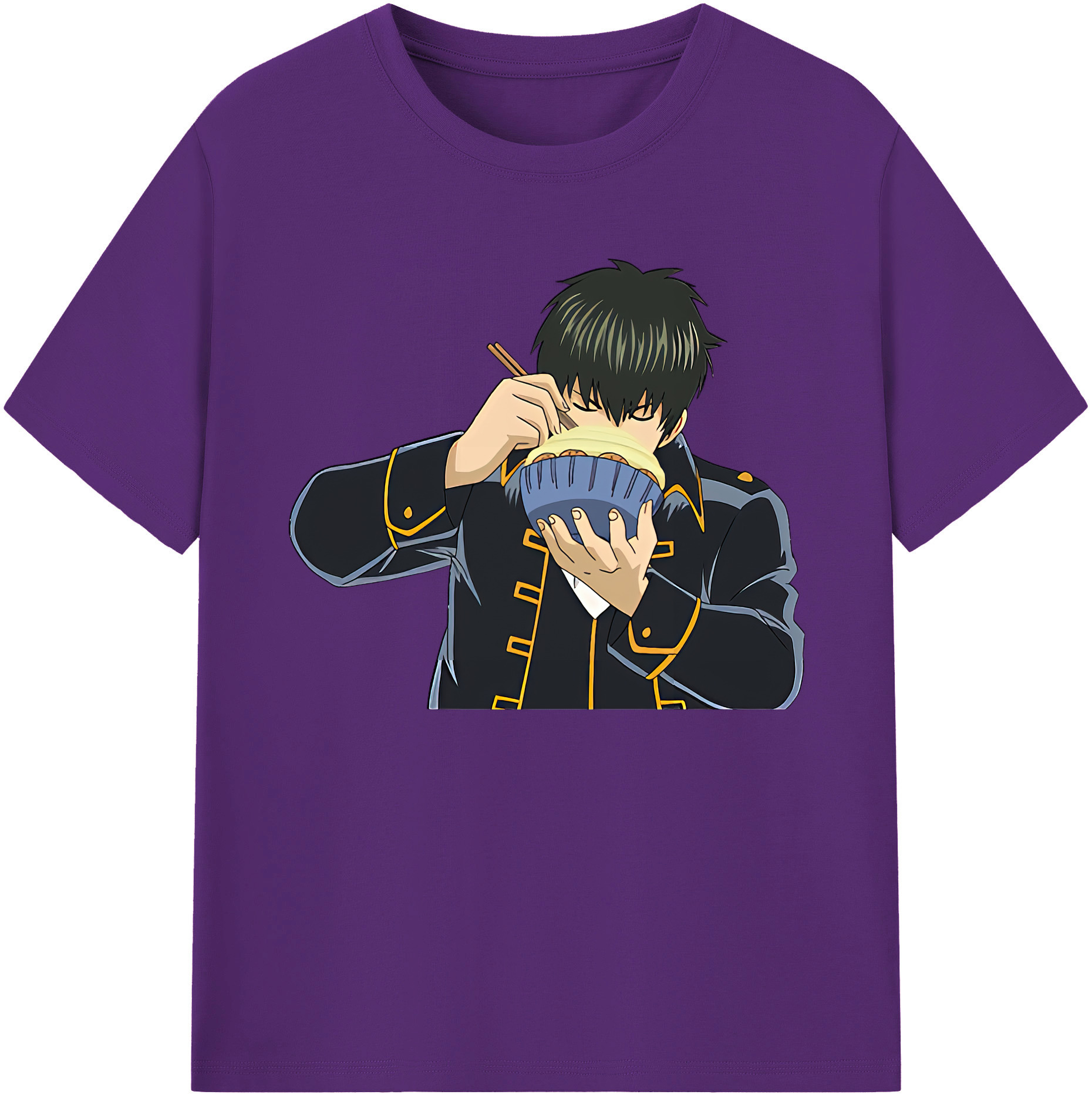 （画像用） ぎんたま 坂田銀時（さかたぎんとき） 神楽 志村新八（しむら しんぱち） GINTAMA Sakata Gintoki Kagura Shimura Shinpachi 綿100％ メンズ半袖Tシャツ｜肌触りやわらか＆通気性