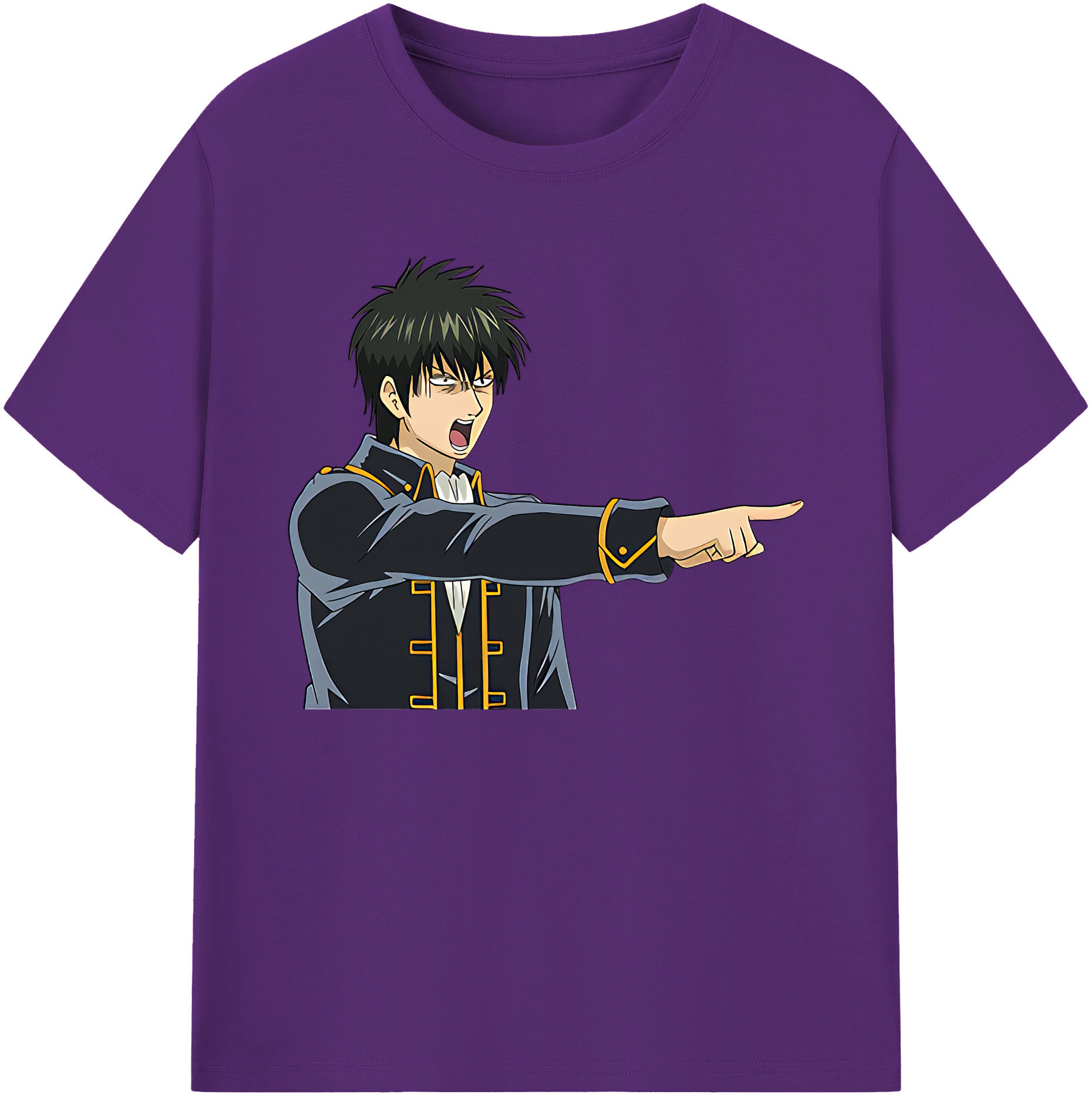 （画像用） ぎんたま 坂田銀時（さかたぎんとき） 神楽 志村新八（しむら しんぱち） GINTAMA Sakata Gintoki Kagura Shimura Shinpachi 綿100％ メンズ半袖Tシャツ｜肌触りやわらか＆通気性