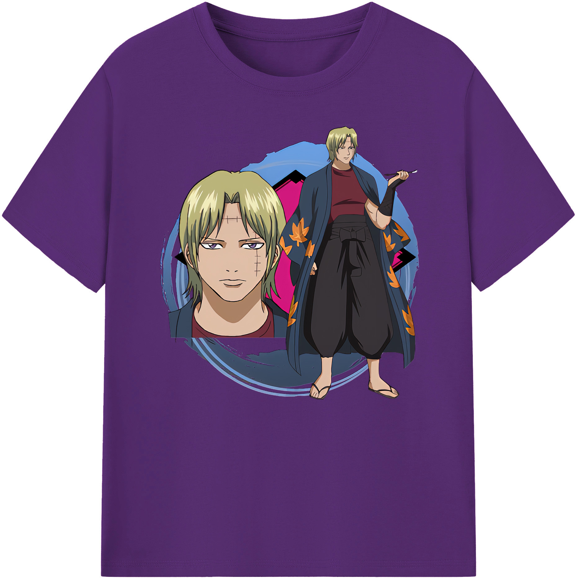 （画像用） ぎんたま 坂田銀時（さかたぎんとき） 神楽 志村新八（しむら しんぱち） GINTAMA Sakata Gintoki Kagura Shimura Shinpachi 綿100％ メンズ半袖Tシャツ｜肌触りやわらか＆通気性