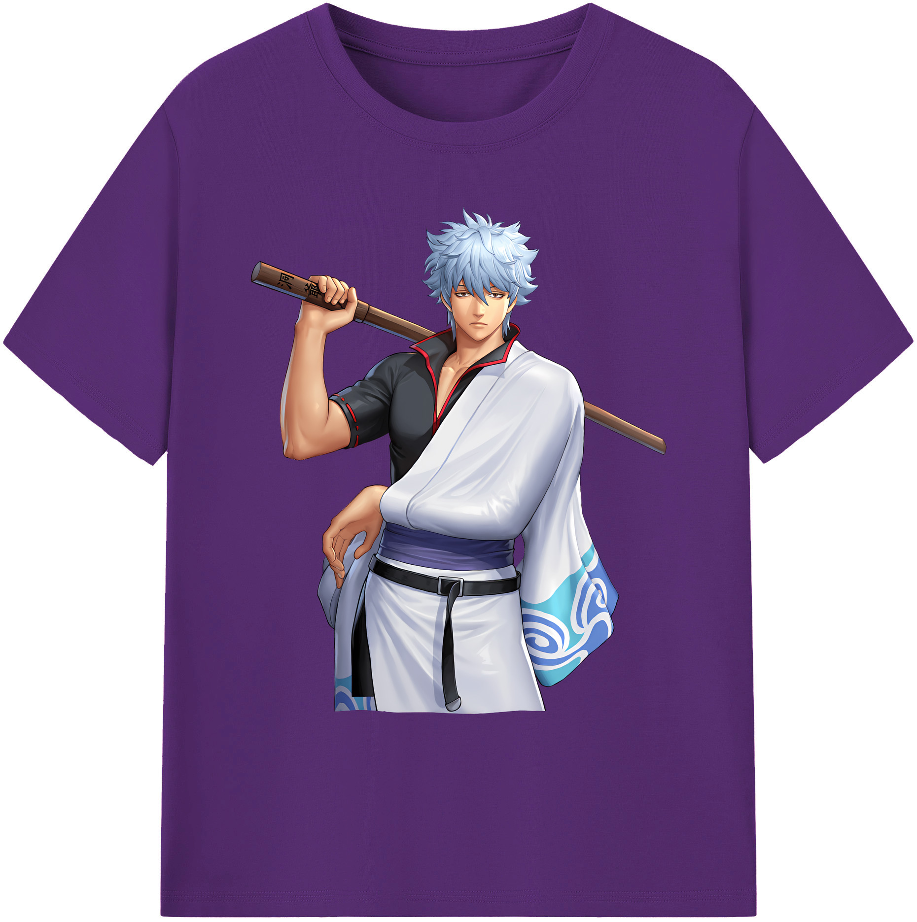 （画像用） ぎんたま 坂田銀時（さかたぎんとき） 神楽 志村新八（しむら しんぱち） GINTAMA Sakata Gintoki Kagura Shimura Shinpachi 綿100％ メンズ半袖Tシャツ｜肌触りやわらか＆通気性