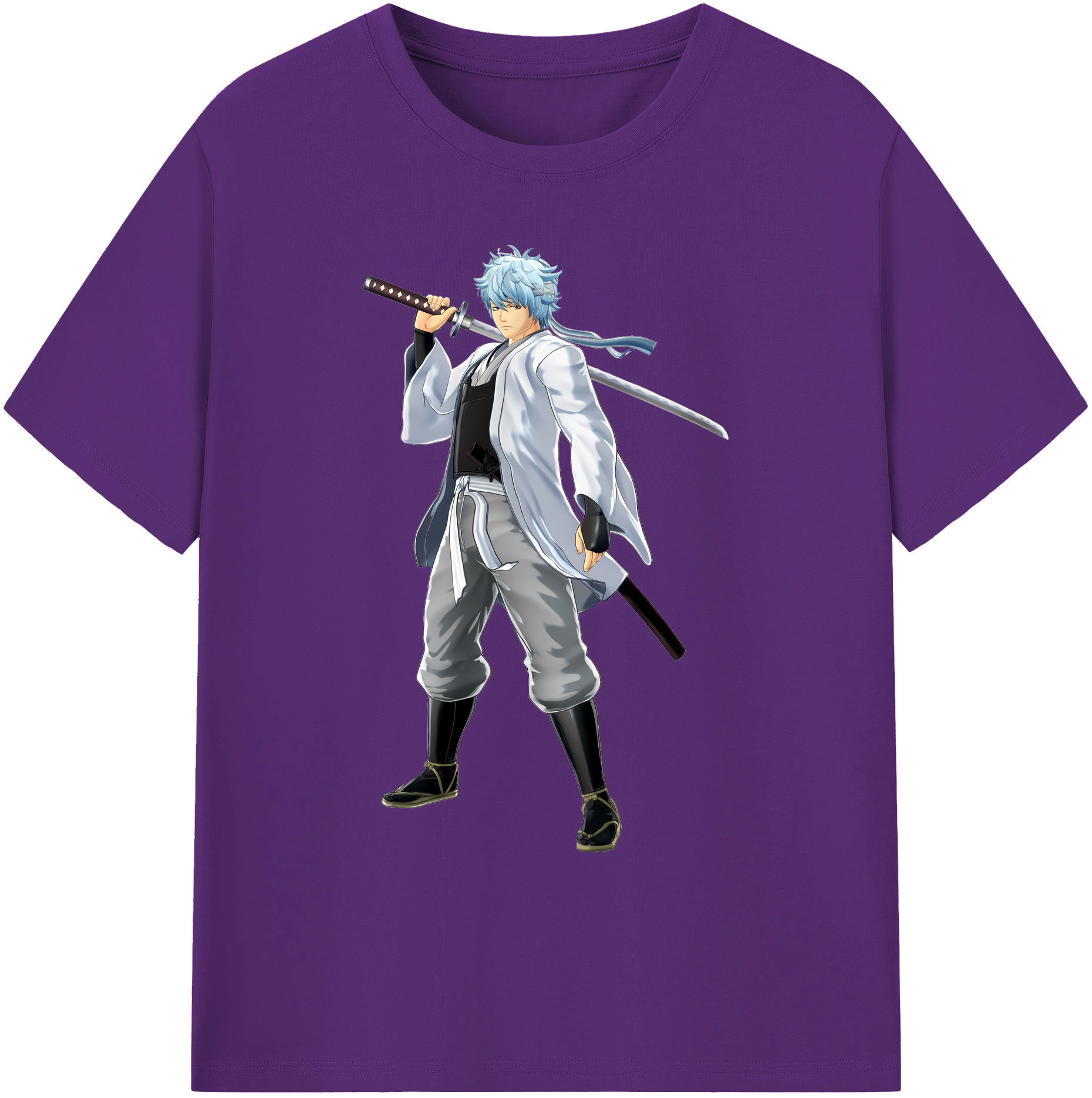 （画像用） ぎんたま 坂田銀時（さかたぎんとき） 神楽 志村新八（しむら しんぱち） GINTAMA Sakata Gintoki Kagura Shimura Shinpachi 綿100％ メンズ半袖Tシャツ｜肌触りやわらか＆通気性