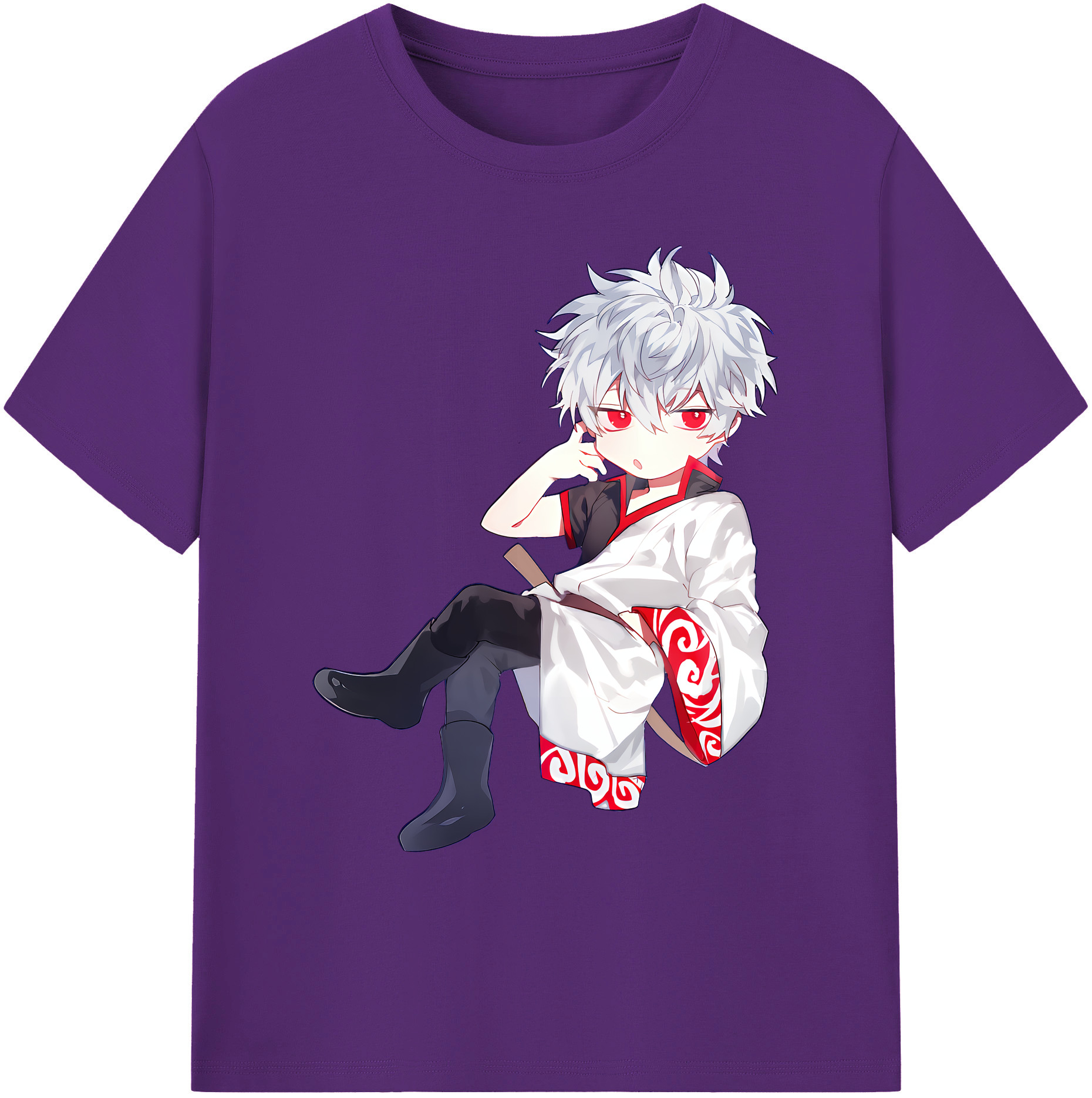 （画像用） ぎんたま 坂田銀時（さかたぎんとき） 神楽 志村新八（しむら しんぱち） GINTAMA Sakata Gintoki Kagura Shimura Shinpachi 綿100％ メンズ半袖Tシャツ｜肌触りやわらか＆通気性