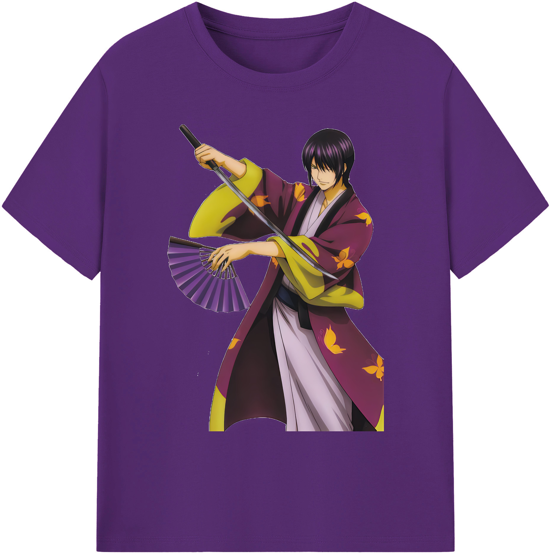 （画像用） ぎんたま 坂田銀時（さかたぎんとき） 神楽 志村新八（しむら しんぱち） GINTAMA Sakata Gintoki Kagura Shimura Shinpachi 綿100％ メンズ半袖Tシャツ｜肌触りやわらか＆通気性