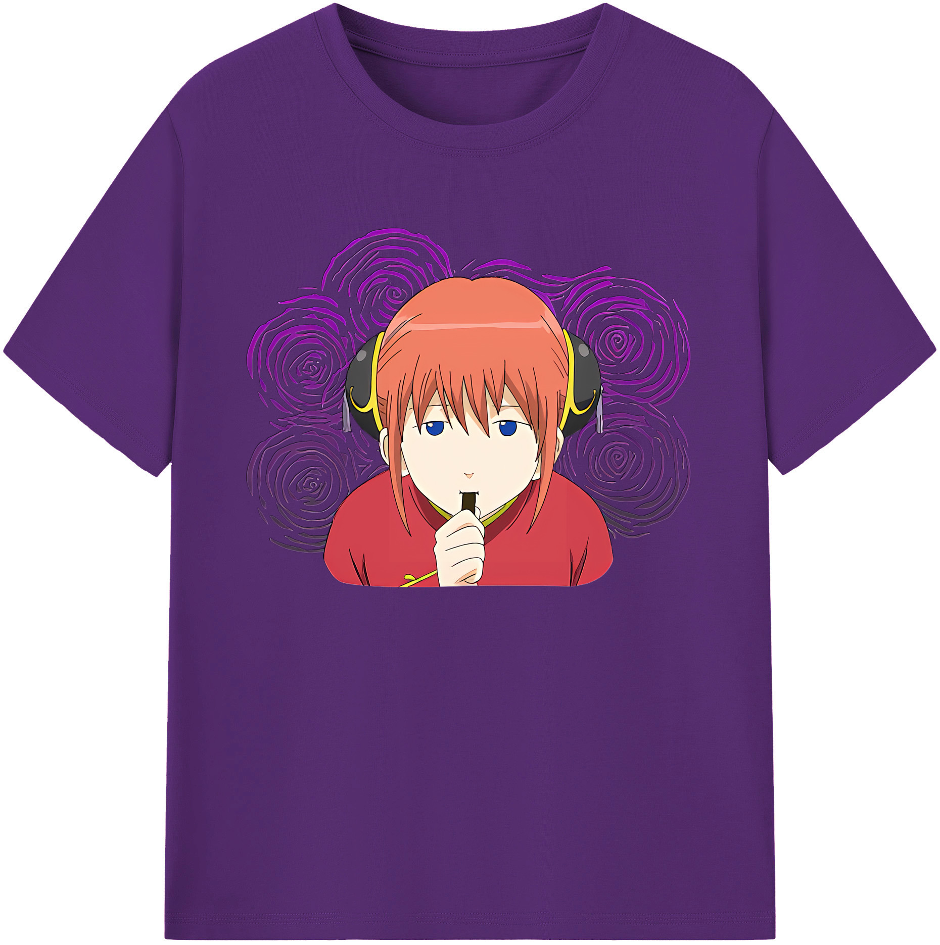 （画像用） ぎんたま 坂田銀時（さかたぎんとき） 神楽 志村新八（しむら しんぱち） GINTAMA Sakata Gintoki Kagura Shimura Shinpachi 綿100％ メンズ半袖Tシャツ｜肌触りやわらか＆通気性