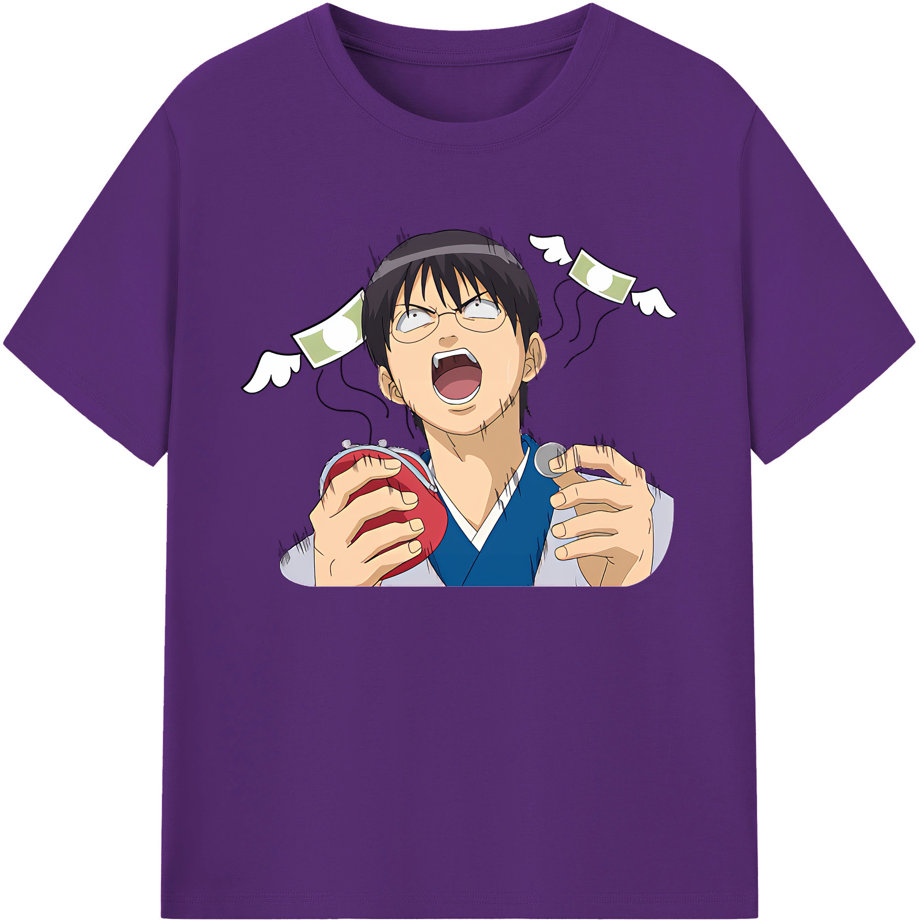 （画像用） ぎんたま 坂田銀時（さかたぎんとき） 神楽 志村新八（しむら しんぱち） GINTAMA Sakata Gintoki Kagura Shimura Shinpachi 綿100％ メンズ半袖Tシャツ｜肌触りやわらか＆通気性