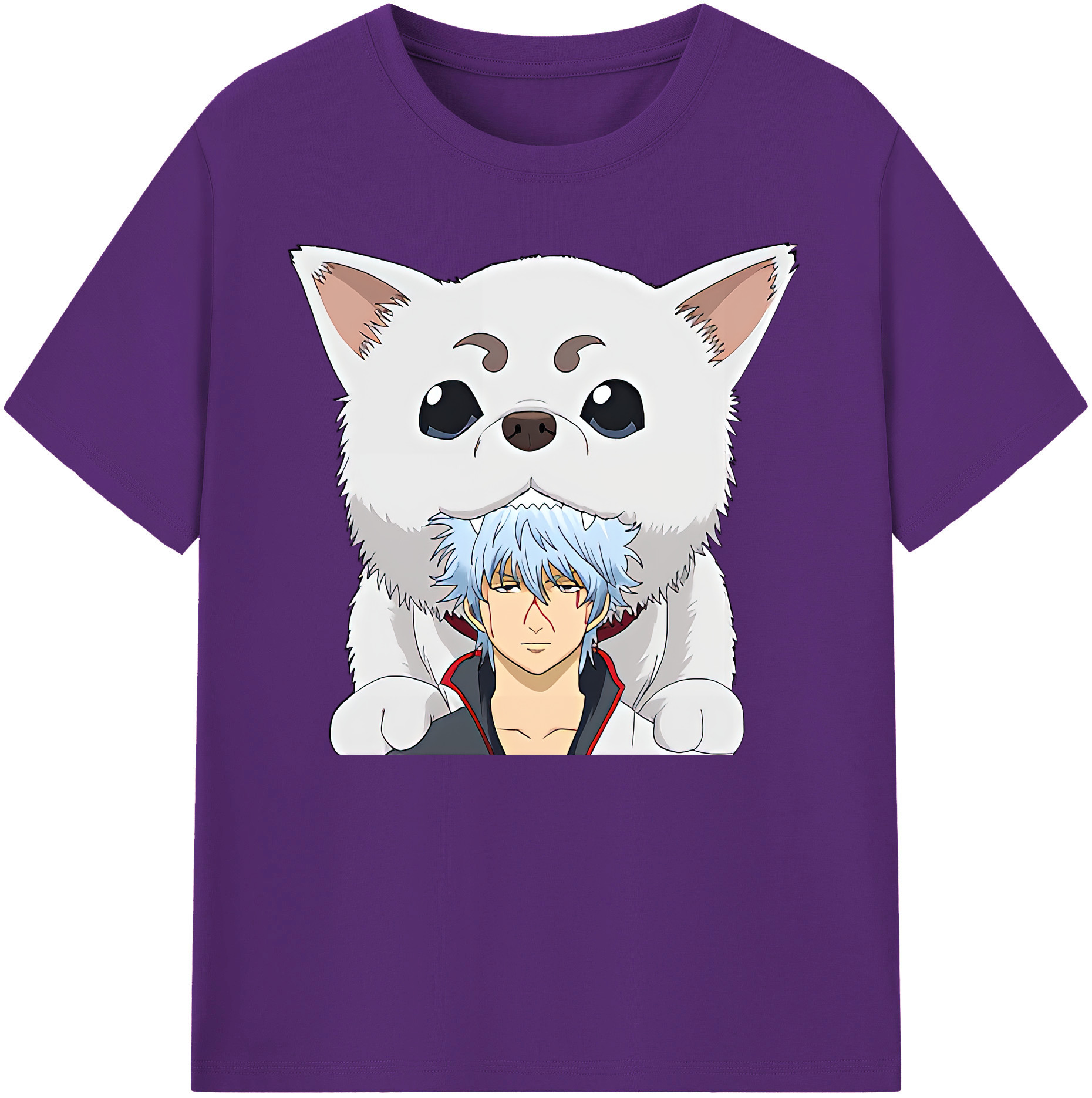 （画像用） ぎんたま 坂田銀時（さかたぎんとき） 神楽 志村新八（しむら しんぱち） GINTAMA Sakata Gintoki Kagura Shimura Shinpachi 綿100％ メンズ半袖Tシャツ｜肌触りやわらか＆通気性