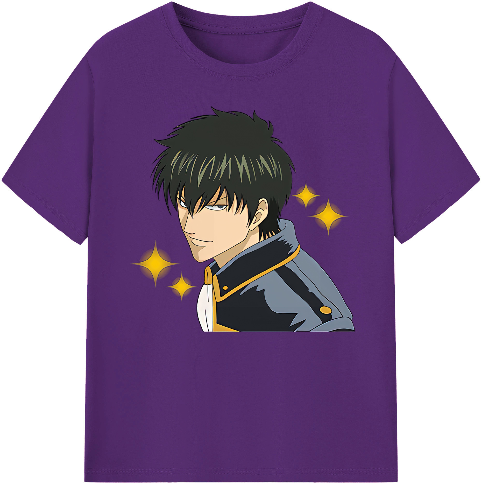 （画像用） ぎんたま 坂田銀時（さかたぎんとき） 神楽 志村新八（しむら しんぱち） GINTAMA Sakata Gintoki Kagura Shimura Shinpachi 綿100％ メンズ半袖Tシャツ｜肌触りやわらか＆通気性