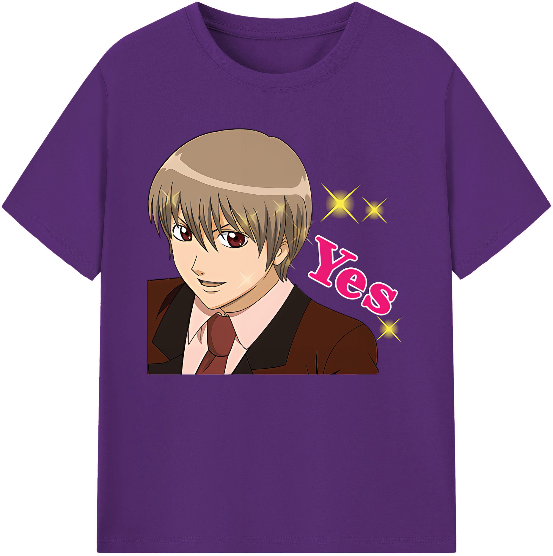 （画像用） ぎんたま 坂田銀時（さかたぎんとき） 神楽 志村新八（しむら しんぱち） GINTAMA Sakata Gintoki Kagura Shimura Shinpachi 綿100％ メンズ半袖Tシャツ｜肌触りやわらか＆通気性