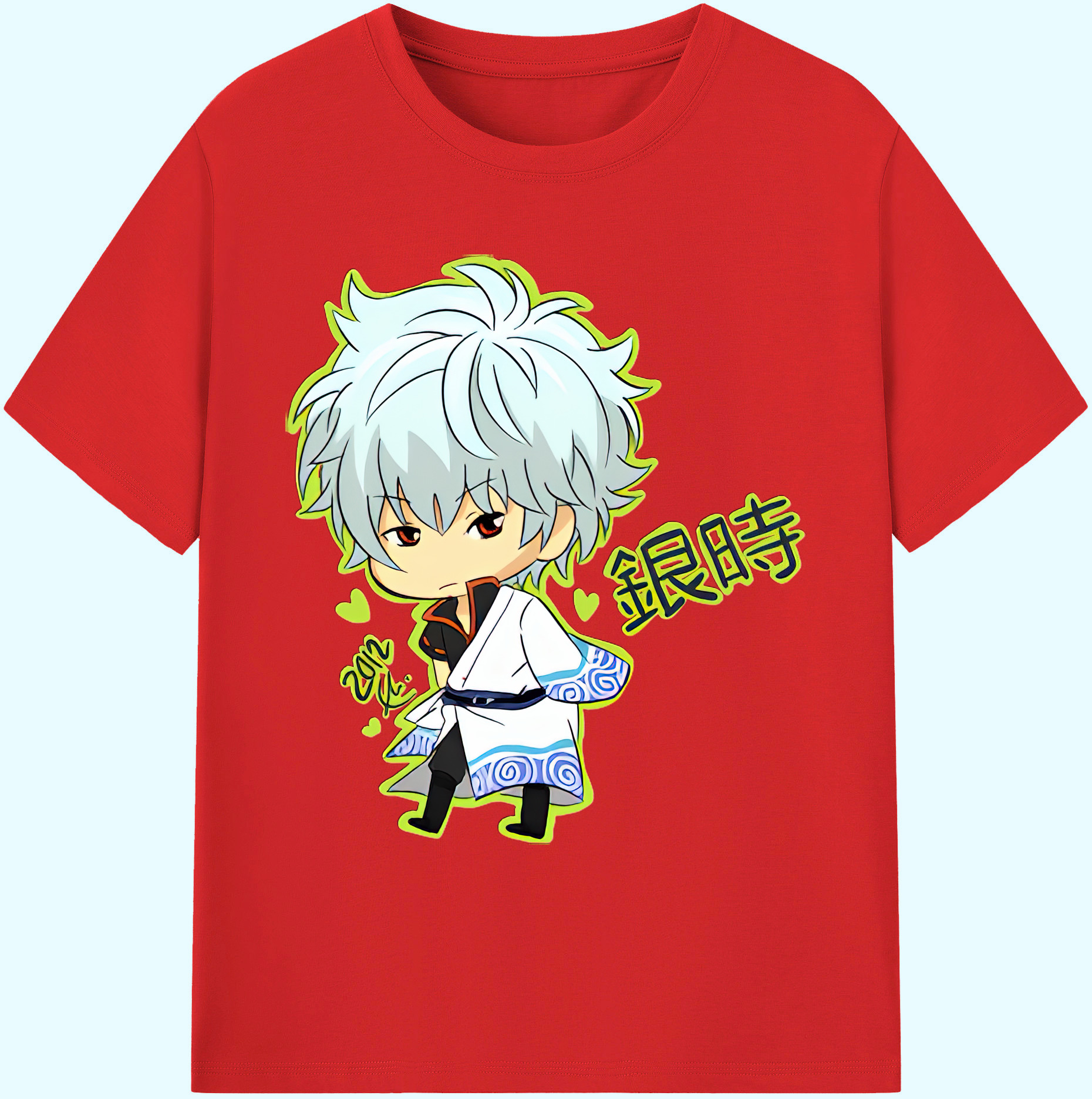 （画像用） ぎんたま 坂田銀時（さかたぎんとき） 神楽 志村新八（しむら しんぱち） GINTAMA Sakata Gintoki Kagura Shimura Shinpachi 綿100％ メンズ半袖Tシャツ｜肌触りやわらか＆通気性