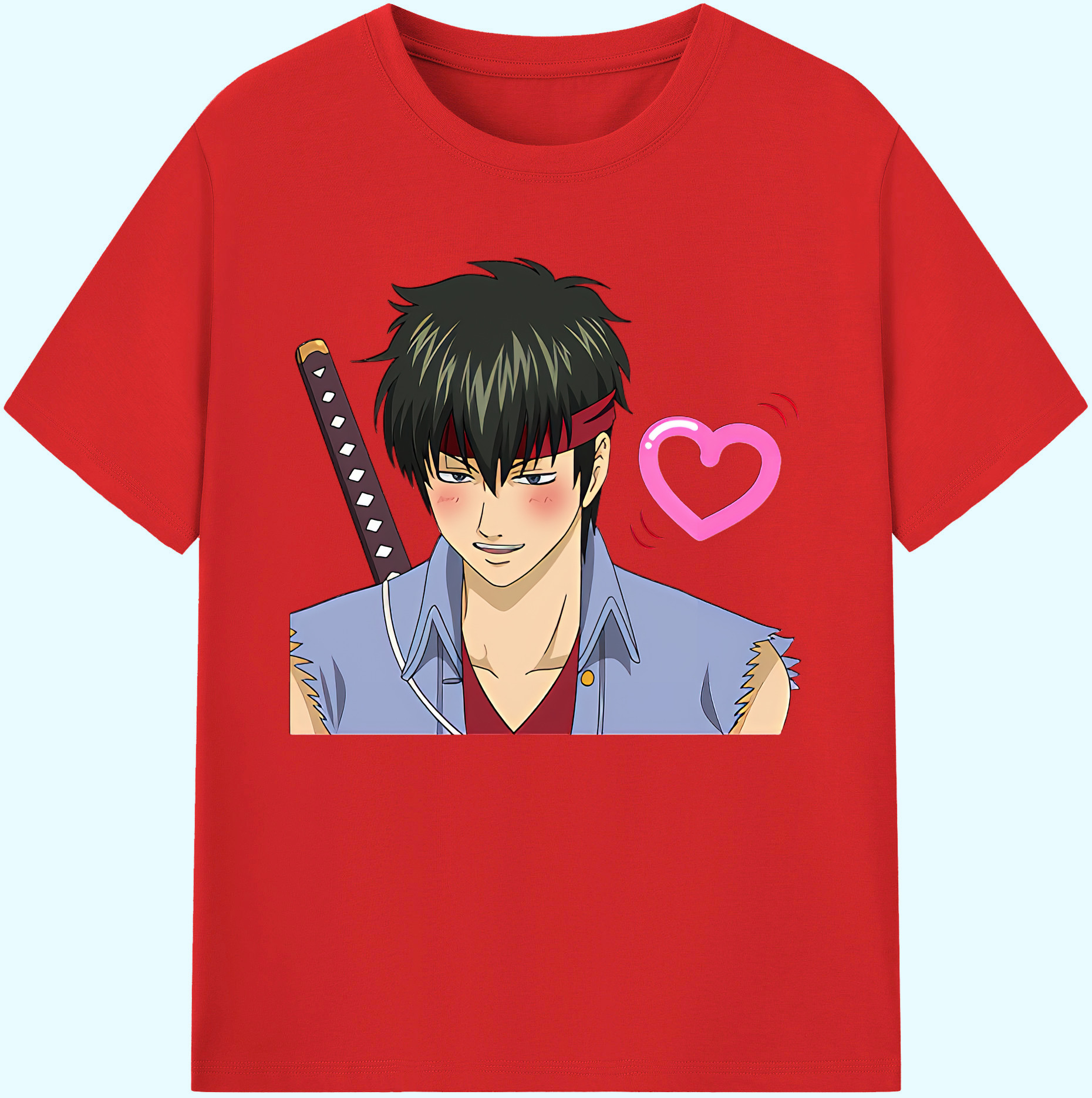 （画像用） ぎんたま 坂田銀時（さかたぎんとき） 神楽 志村新八（しむら しんぱち） GINTAMA Sakata Gintoki Kagura Shimura Shinpachi 綿100％ メンズ半袖Tシャツ｜肌触りやわらか＆通気性