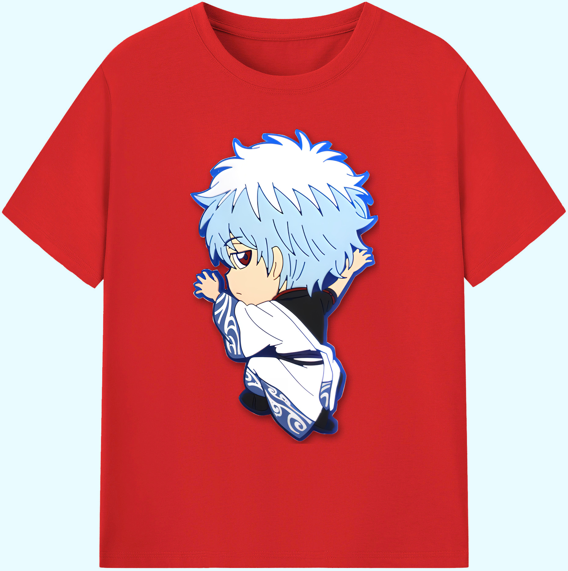 （画像用） ぎんたま 坂田銀時（さかたぎんとき） 神楽 志村新八（しむら しんぱち） GINTAMA Sakata Gintoki Kagura Shimura Shinpachi 綿100％ メンズ半袖Tシャツ｜肌触りやわらか＆通気性