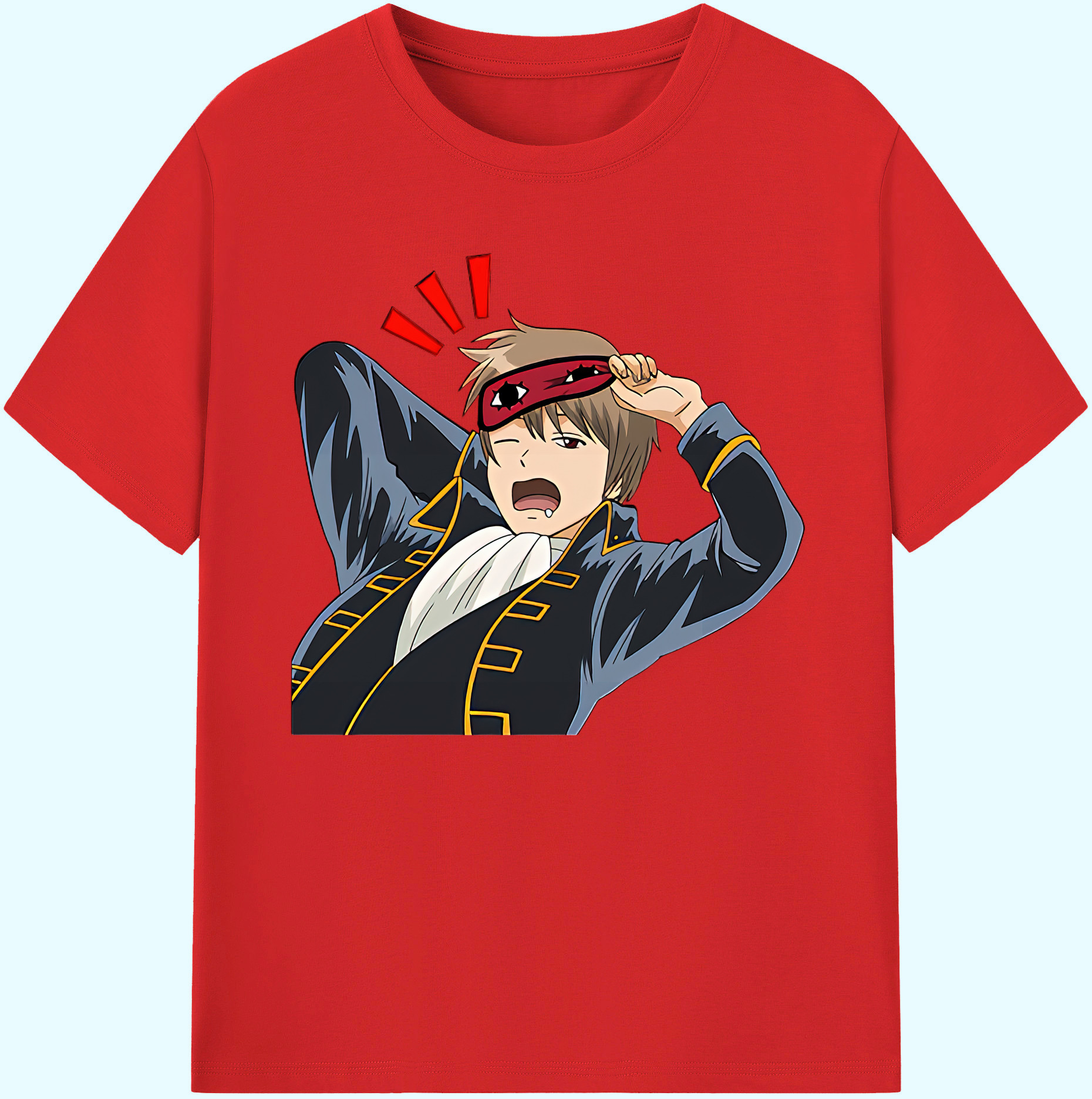 （画像用） ぎんたま 坂田銀時（さかたぎんとき） 神楽 志村新八（しむら しんぱち） GINTAMA Sakata Gintoki Kagura Shimura Shinpachi 綿100％ メンズ半袖Tシャツ｜肌触りやわらか＆通気性